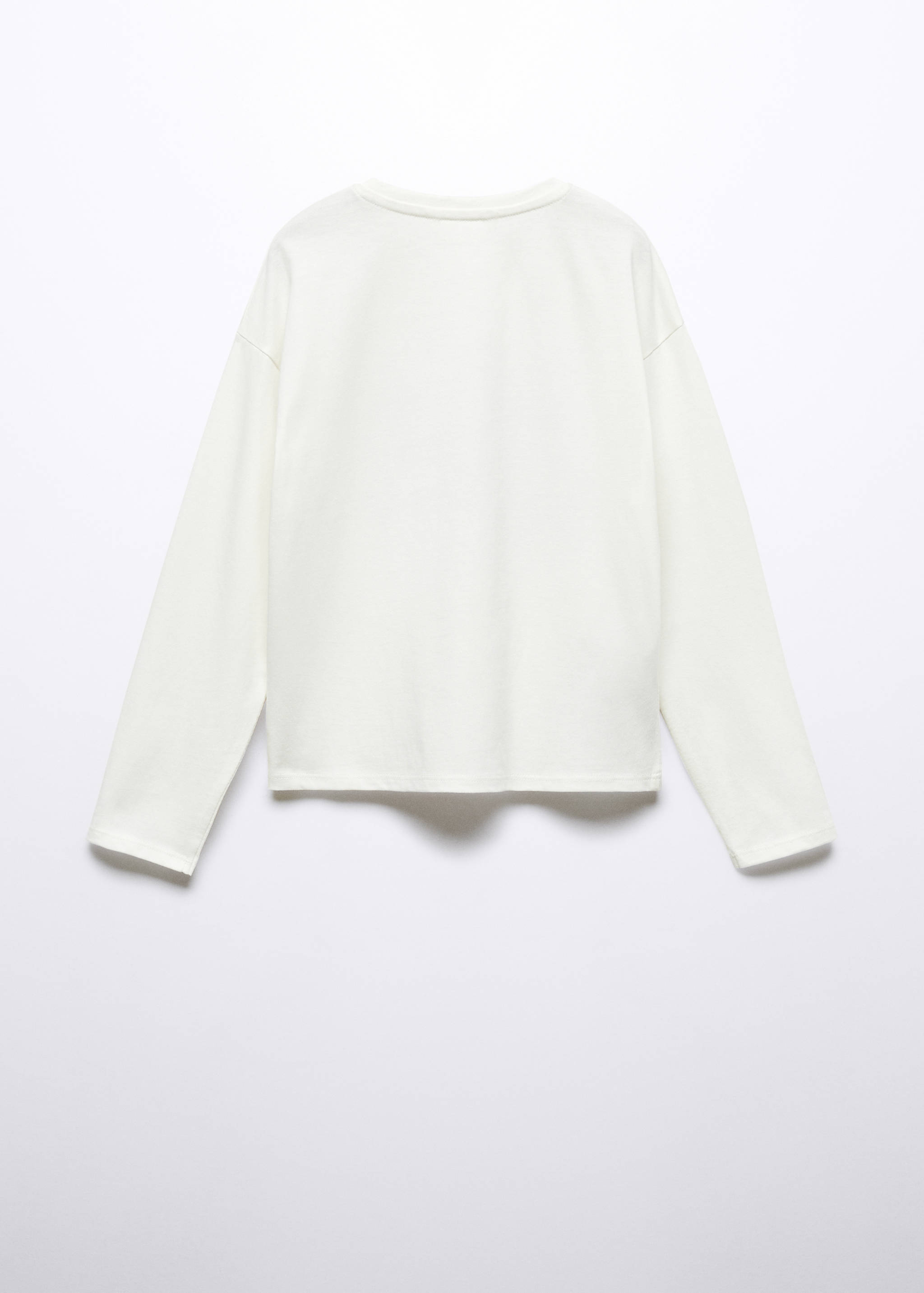 Samarreta màniga llarga missatge - Revers de l'article