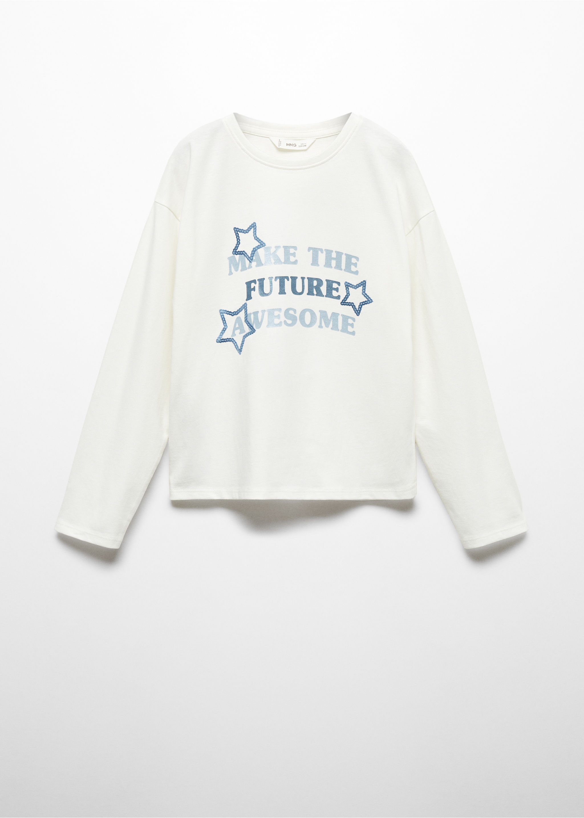 Long-sleeved t-shirt with message - Article without model