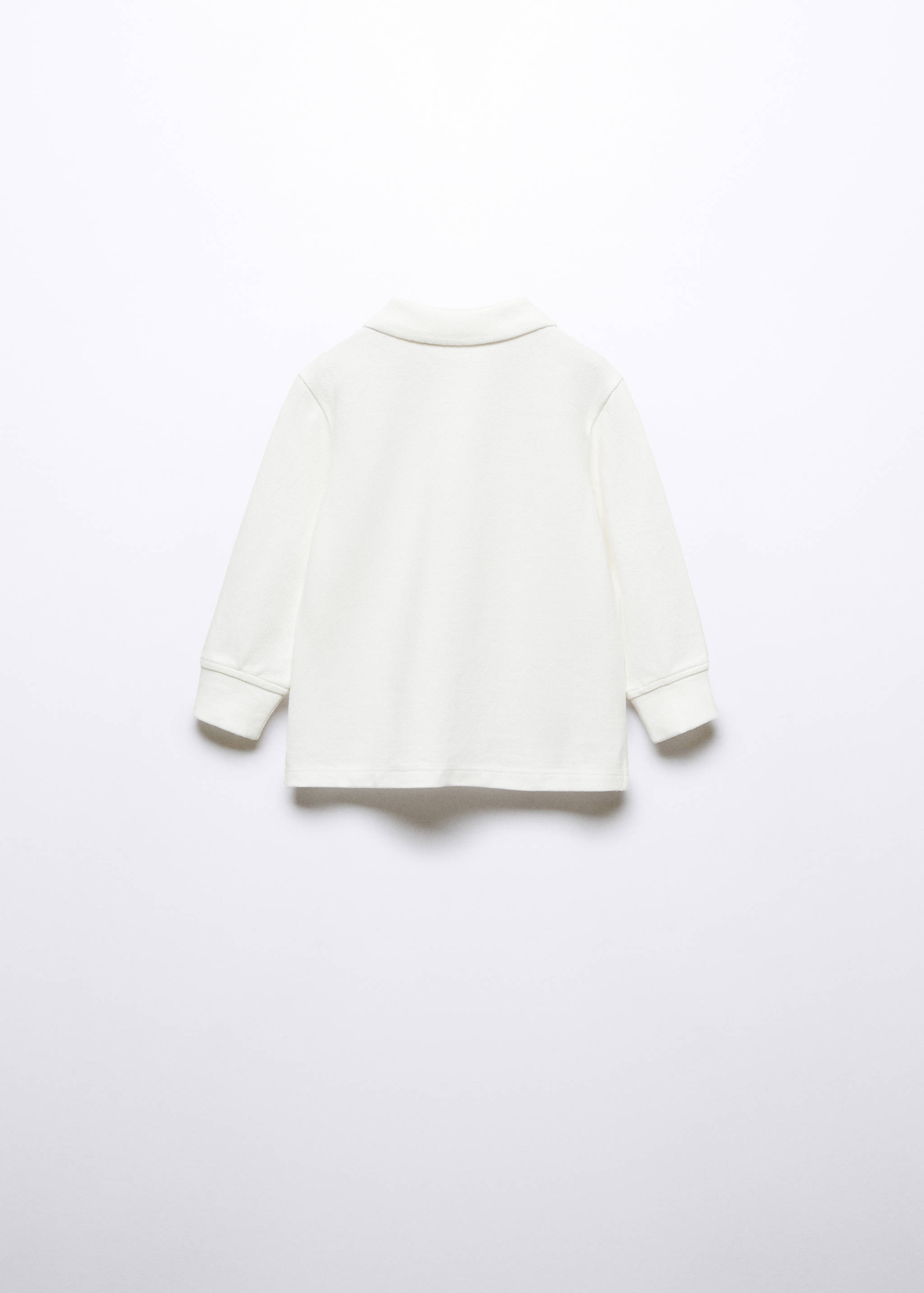 Polo coton à manches longues - Verso de l’article