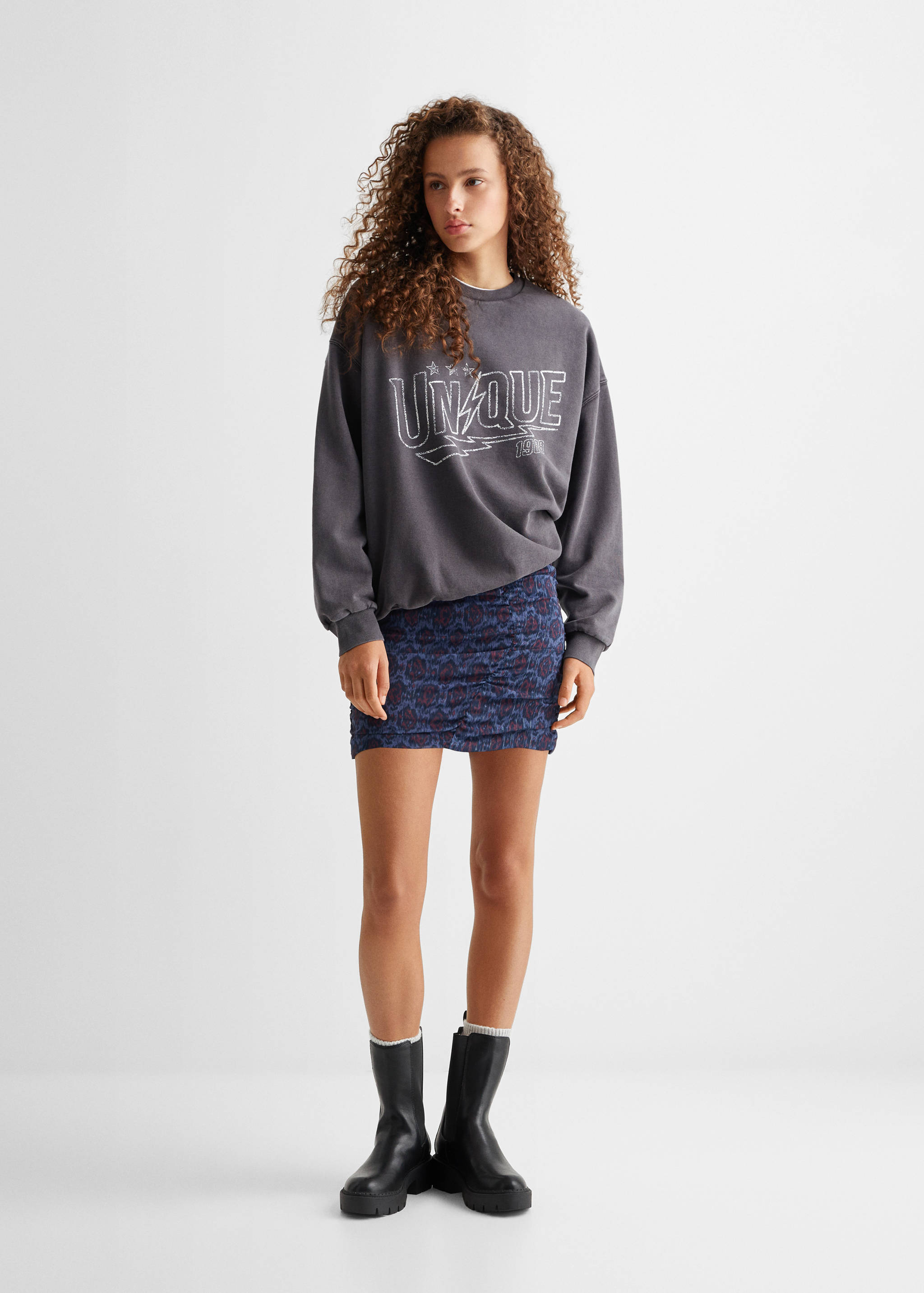 Sudadera algodón estampada - Plano general