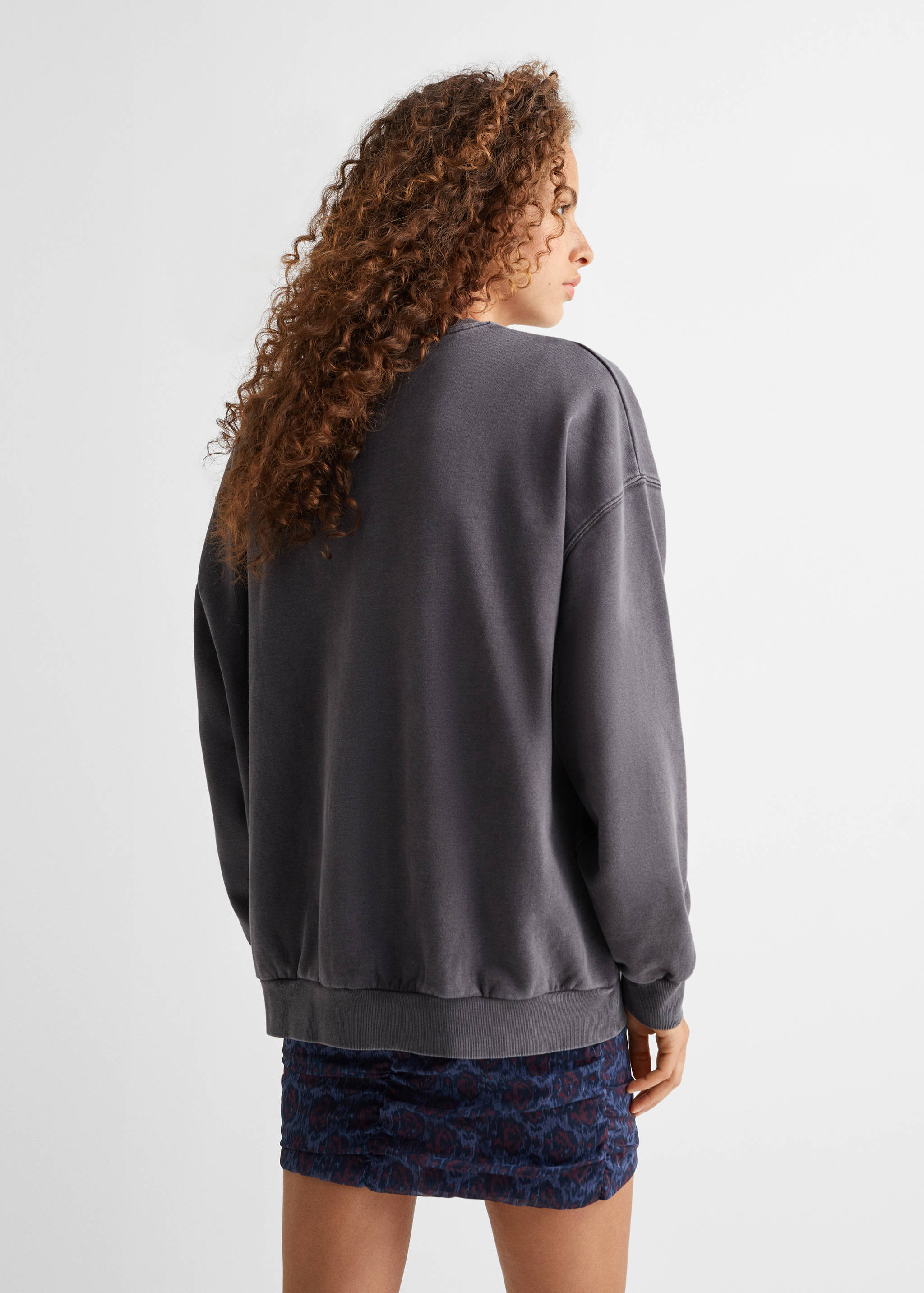 Sudadera algodón estampada - Reverso del artículo