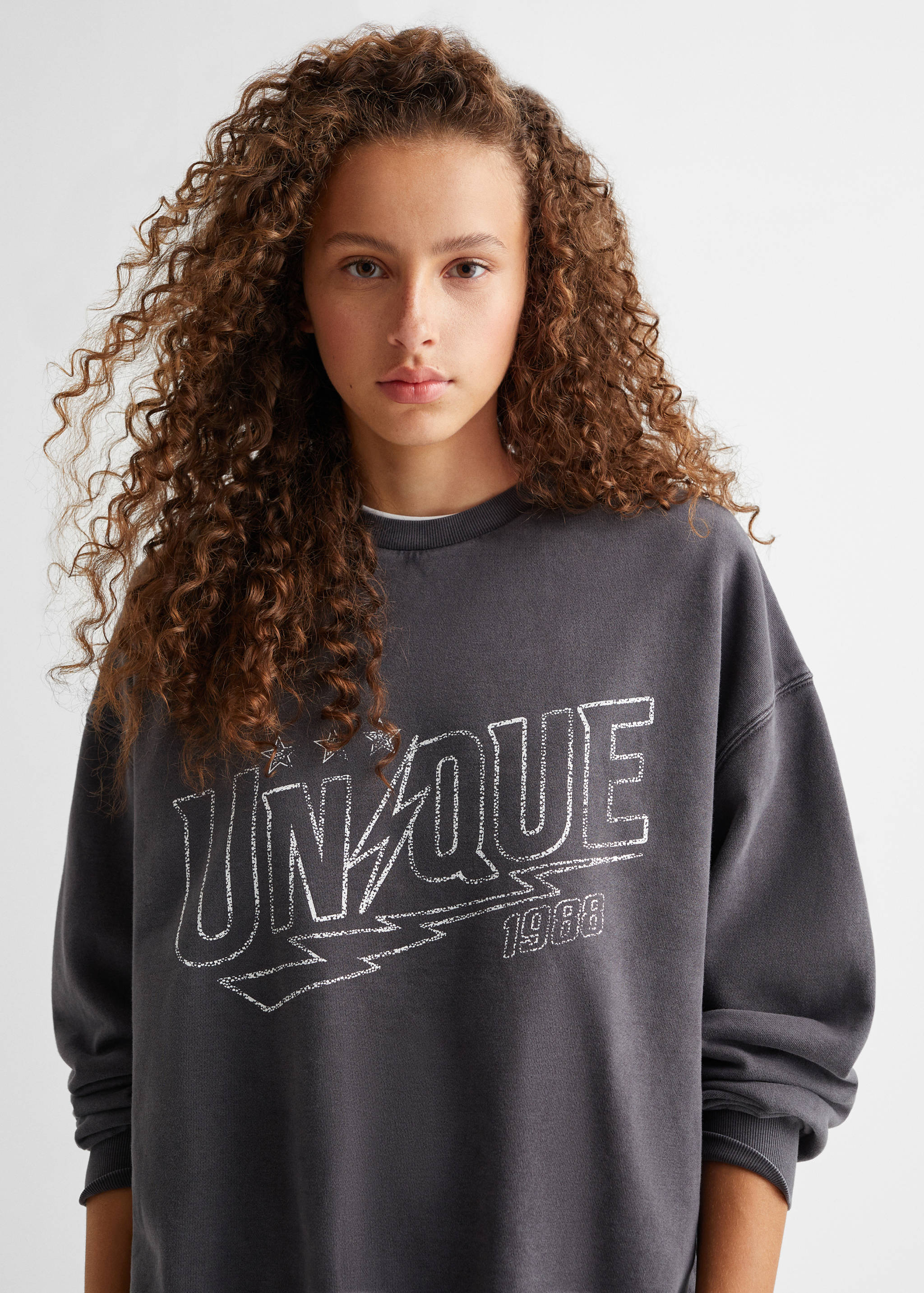 Sudadera algodón estampada - Detalle del artículo 1