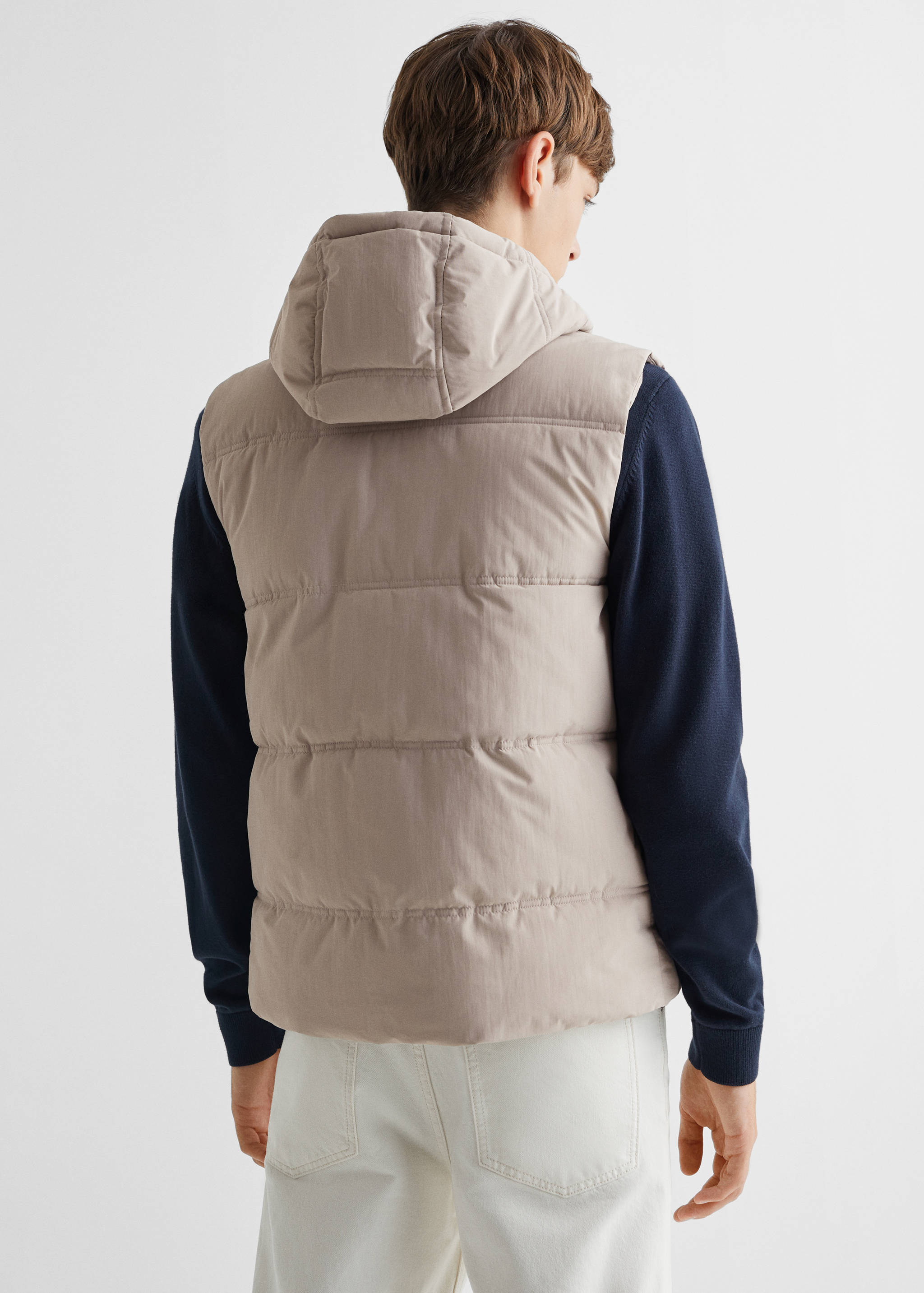 Quilted gilet - Reverse of the article