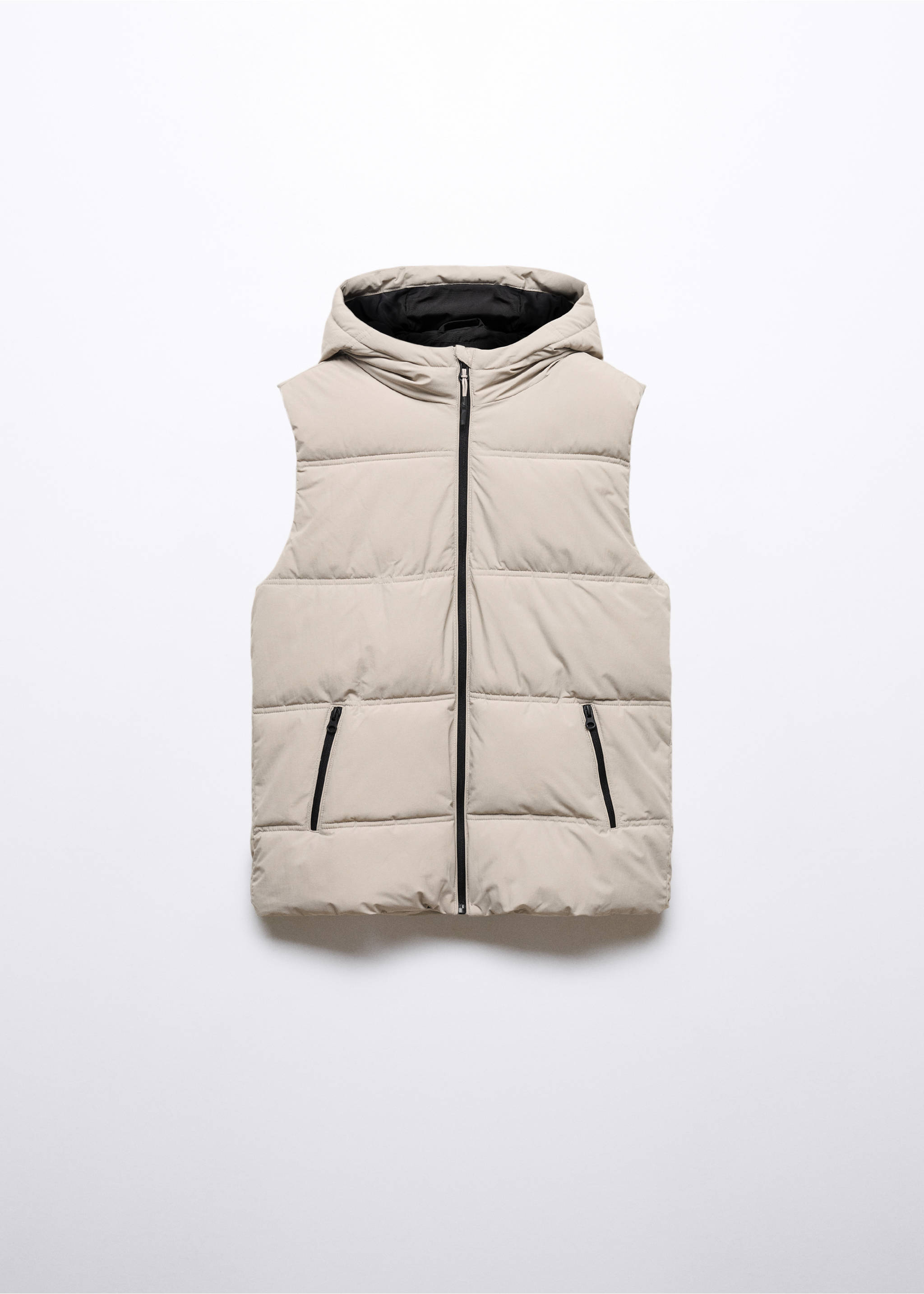 Gilet matelassé - Article sans modèle, Gris glacé. Ref: 57065133-00.