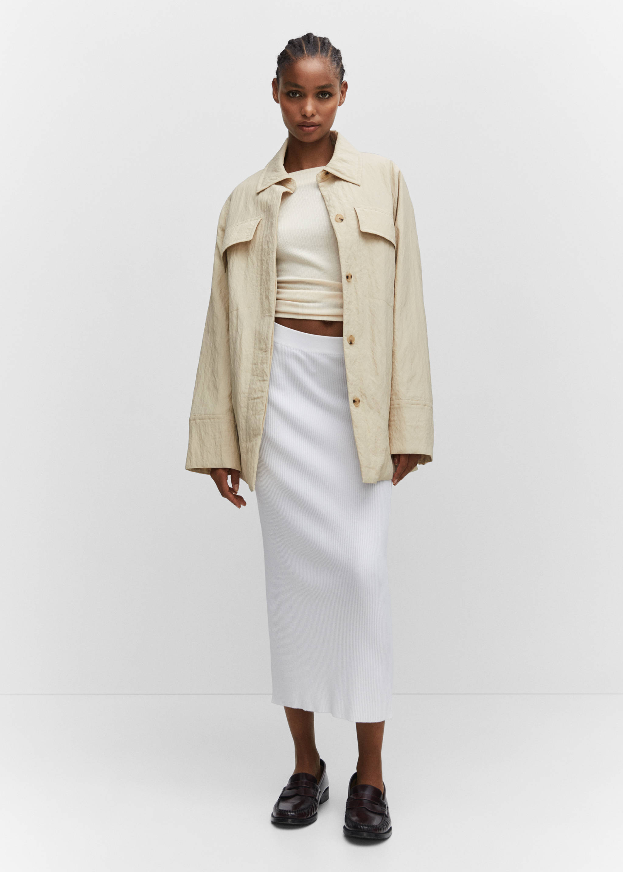 Flowy jacket with pockets - General plane