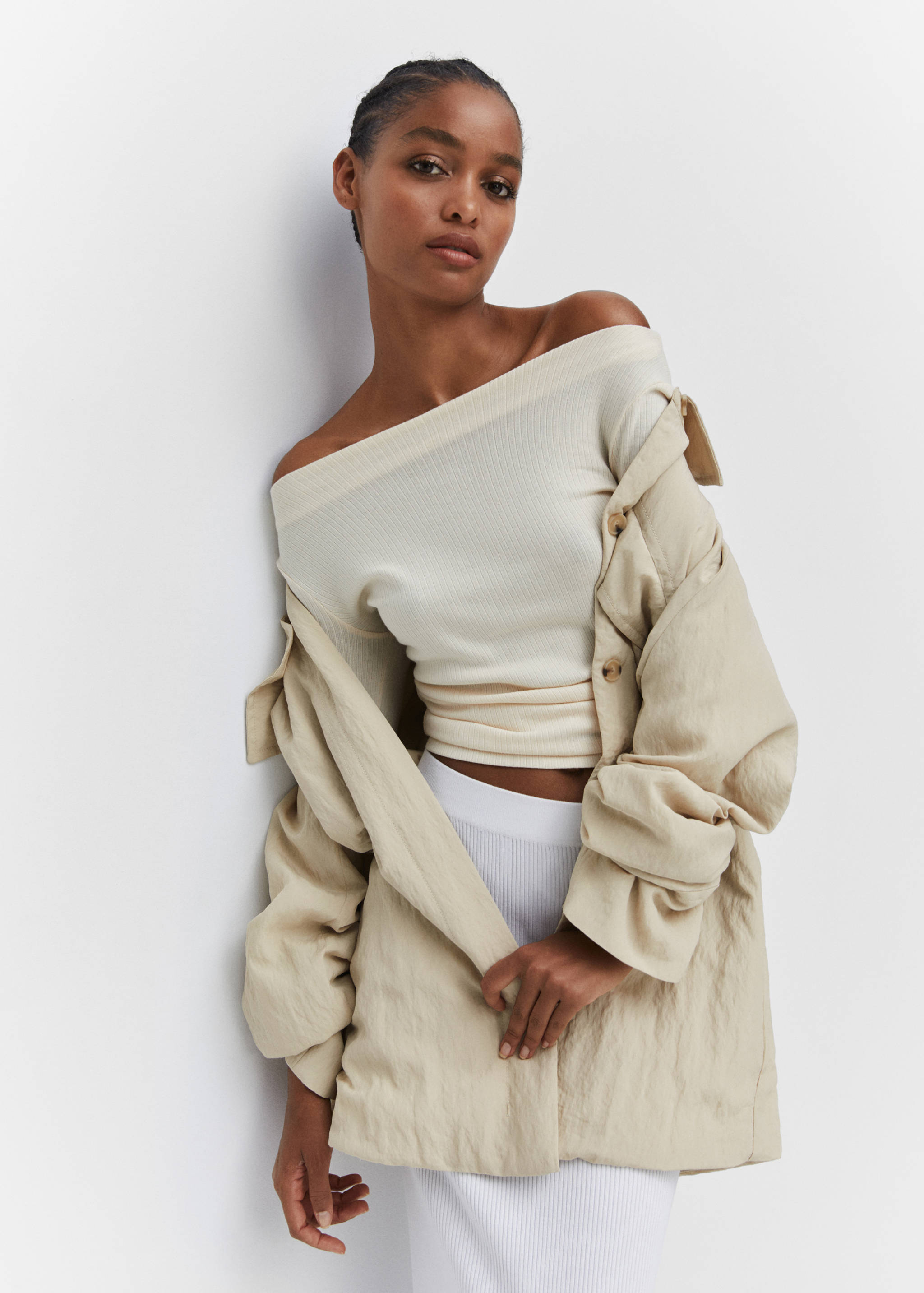 Flowy jacket with pockets - Details of the article 2