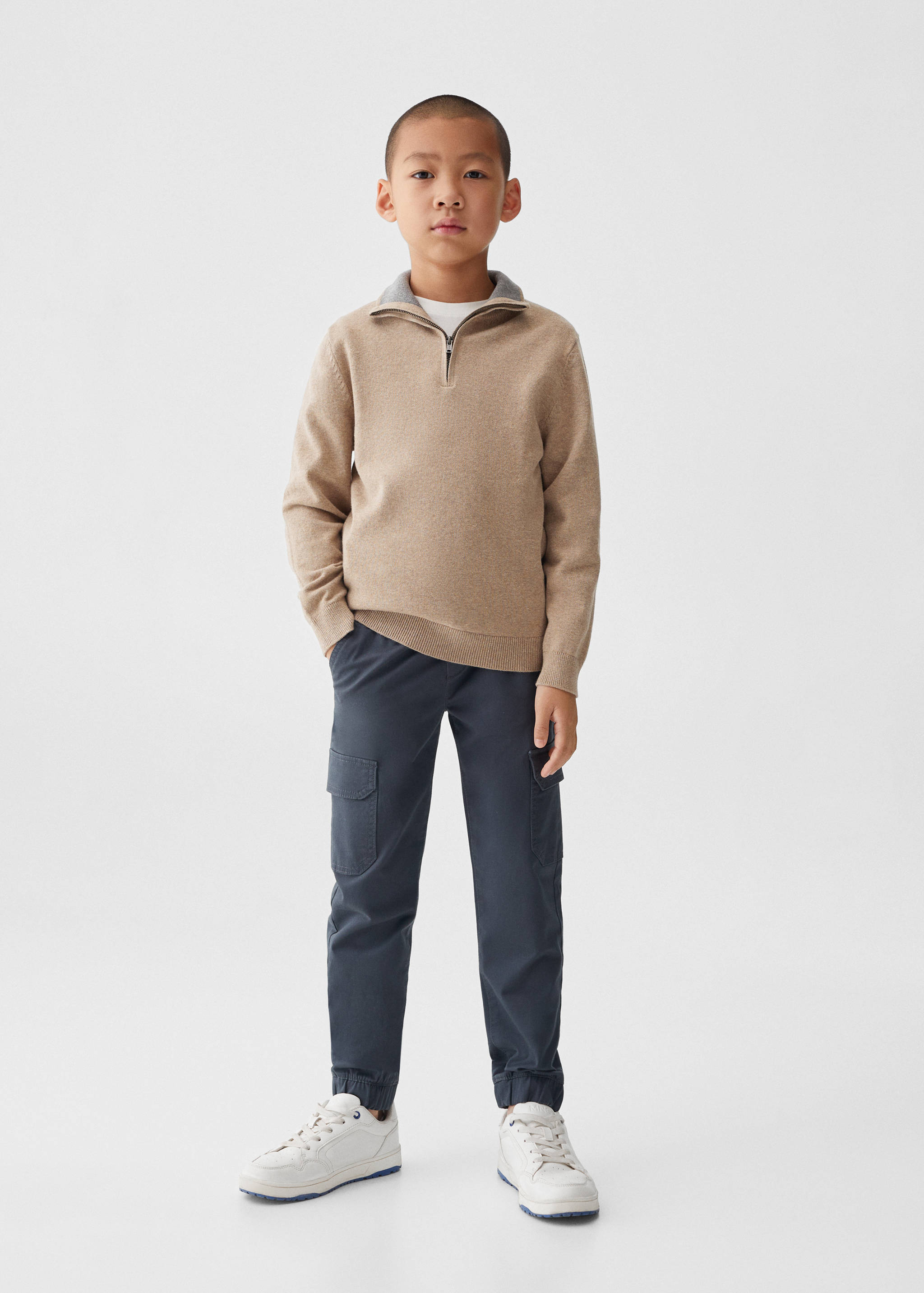 Pull-over col fermeture Éclair - Plan général