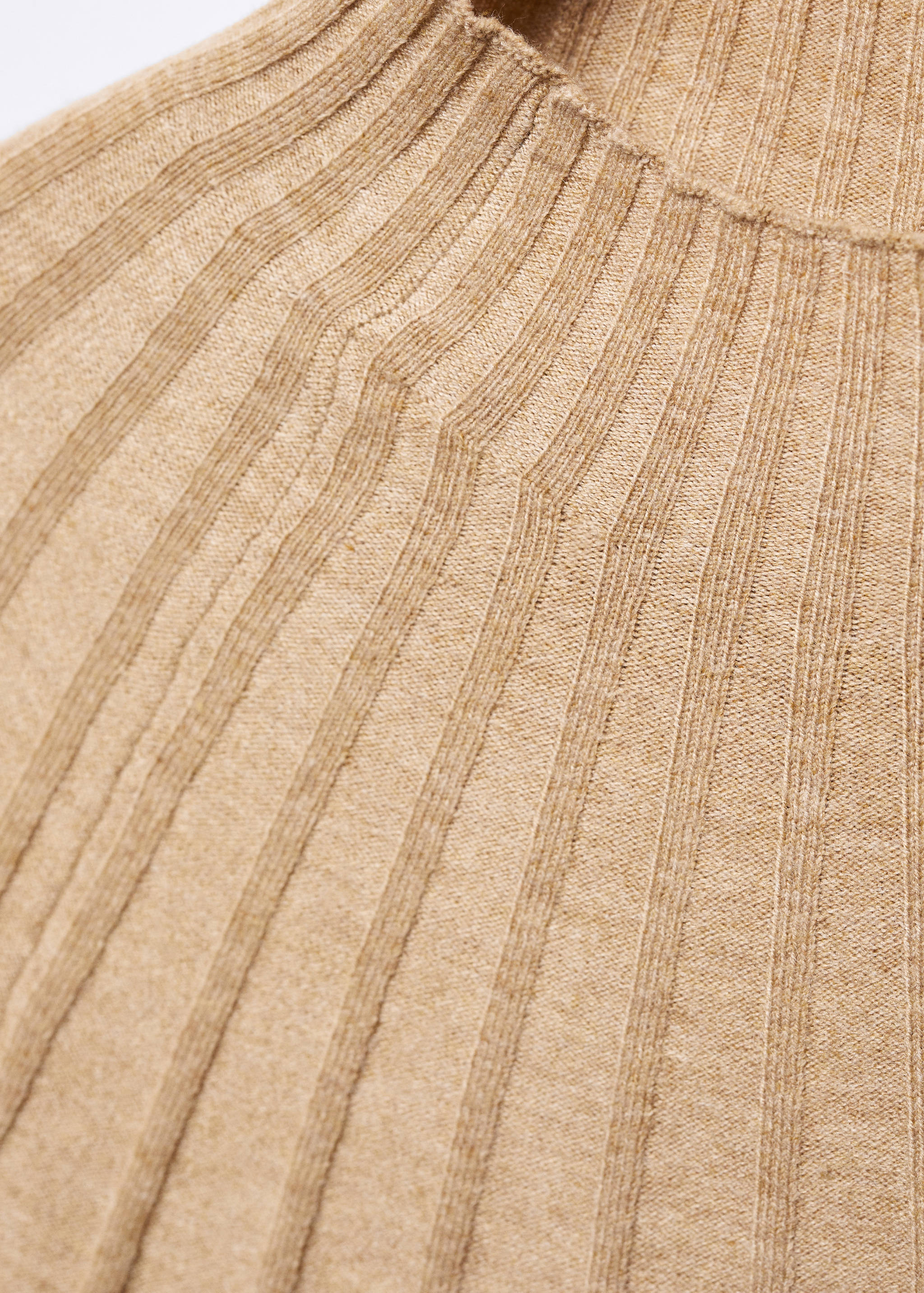 Ribbed sweater with perkins neck - Details of the article 8