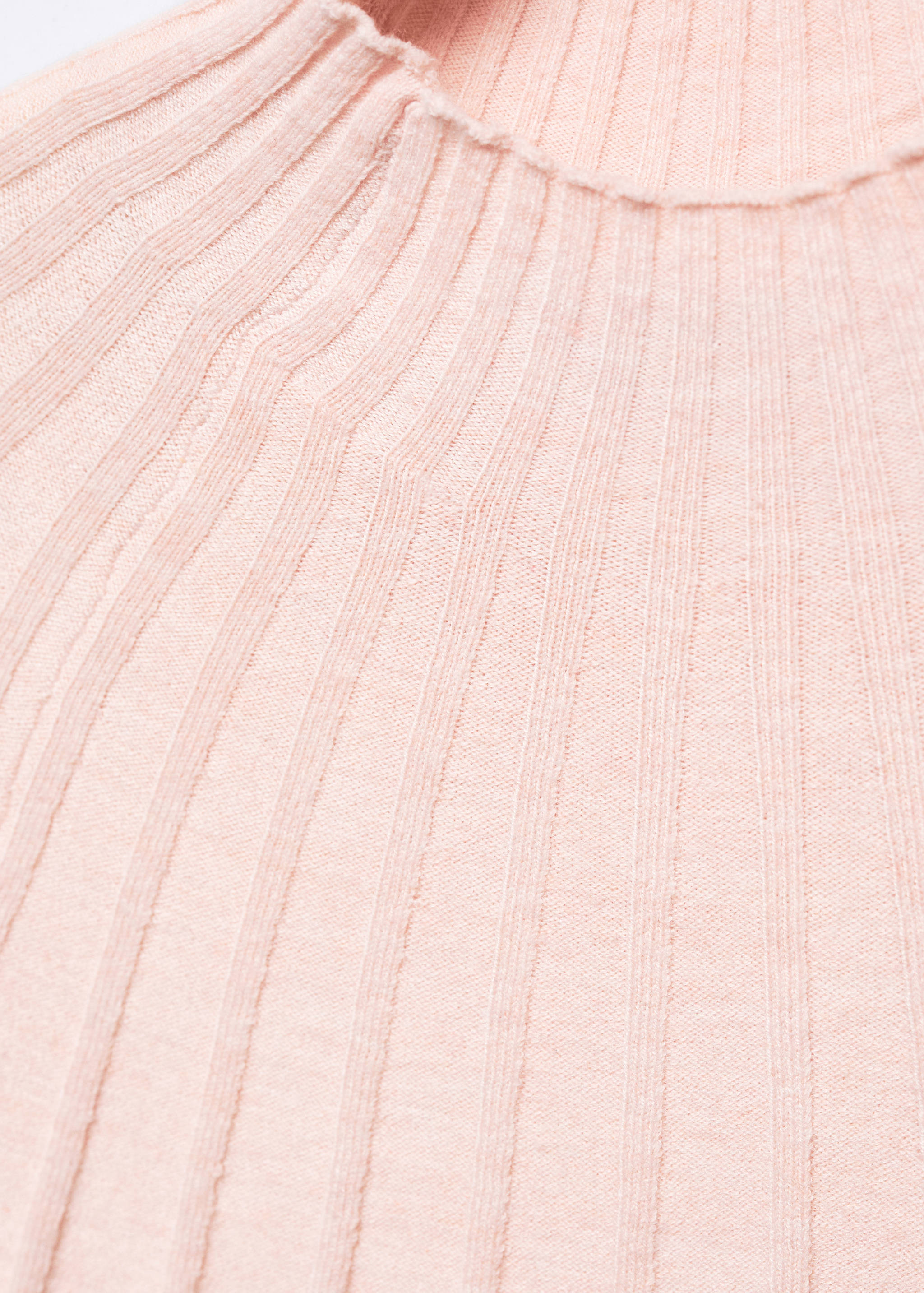 Ribbed sweater with perkins neck - Details of the article 8