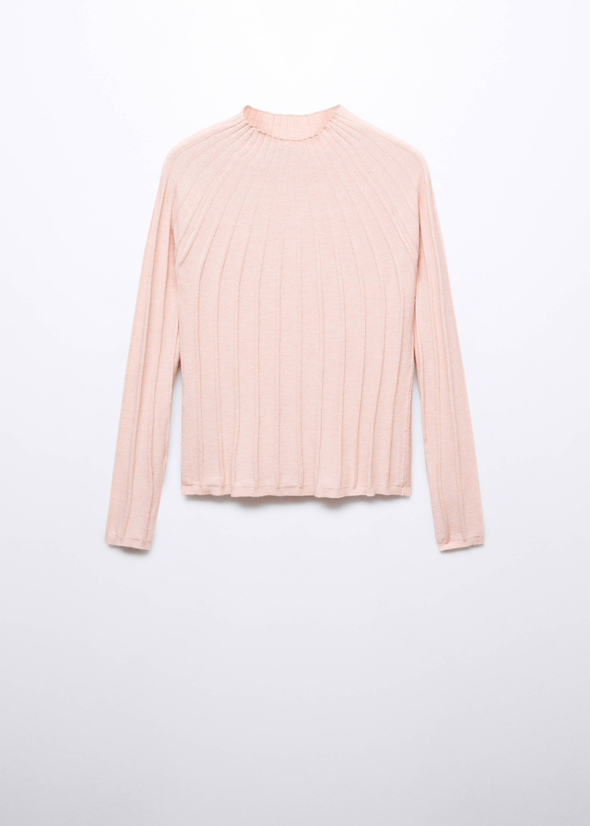 Ribbed sweater with perkins neck - Article without model