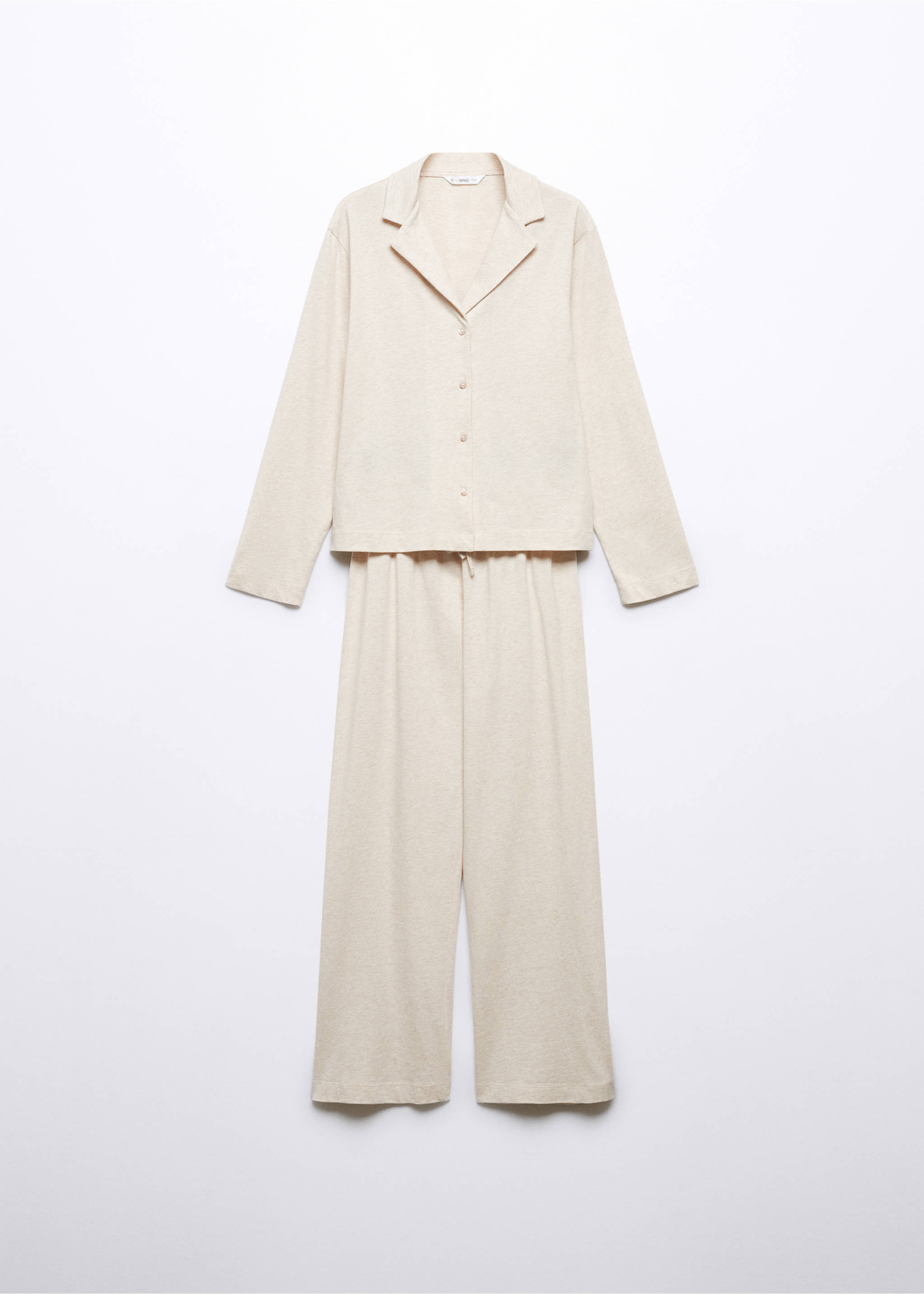 Cotton long pyjamas - Article without model, Beige. Ref: 57065795-00.
