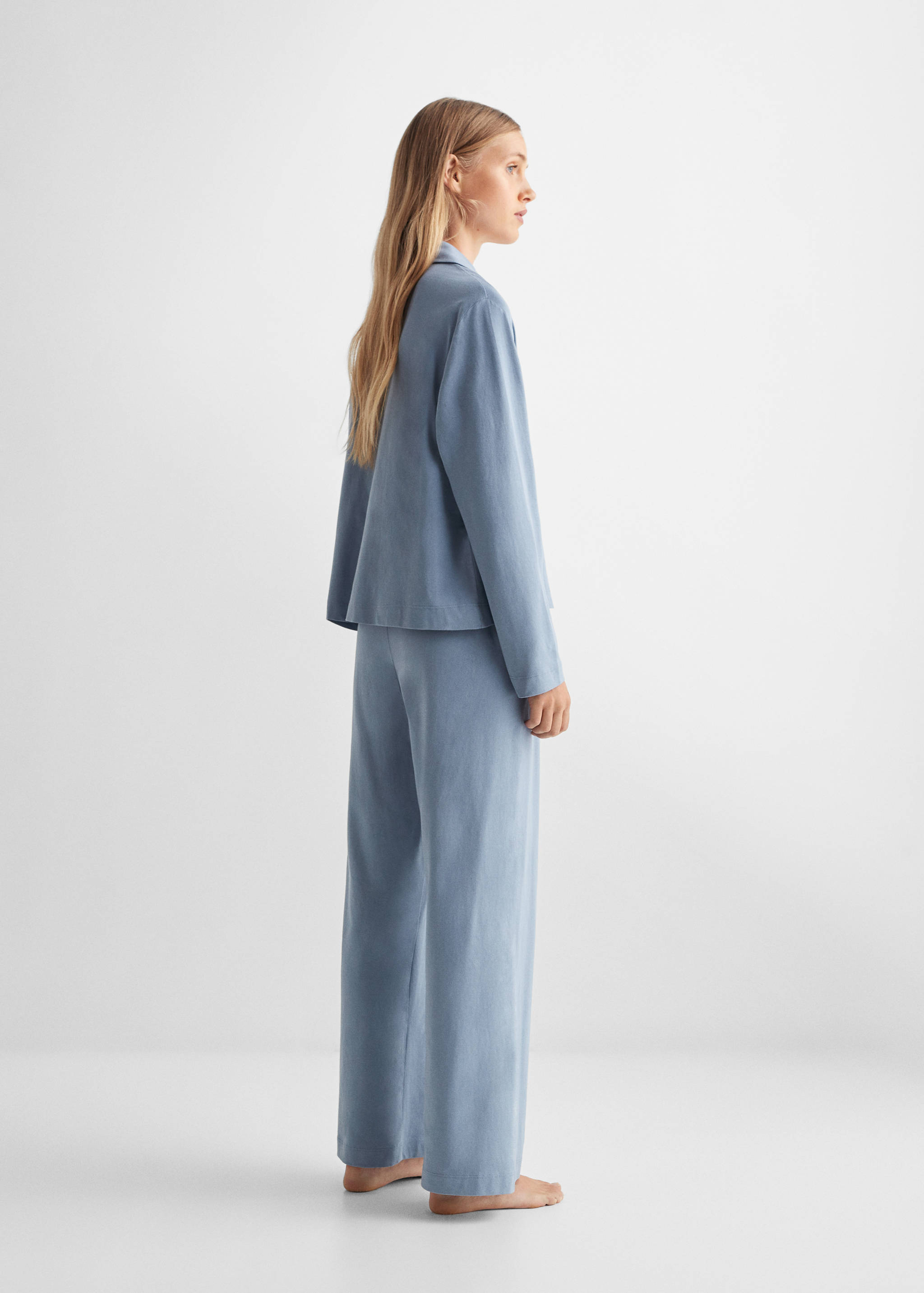 Cotton long pyjamas - Reverse of the article