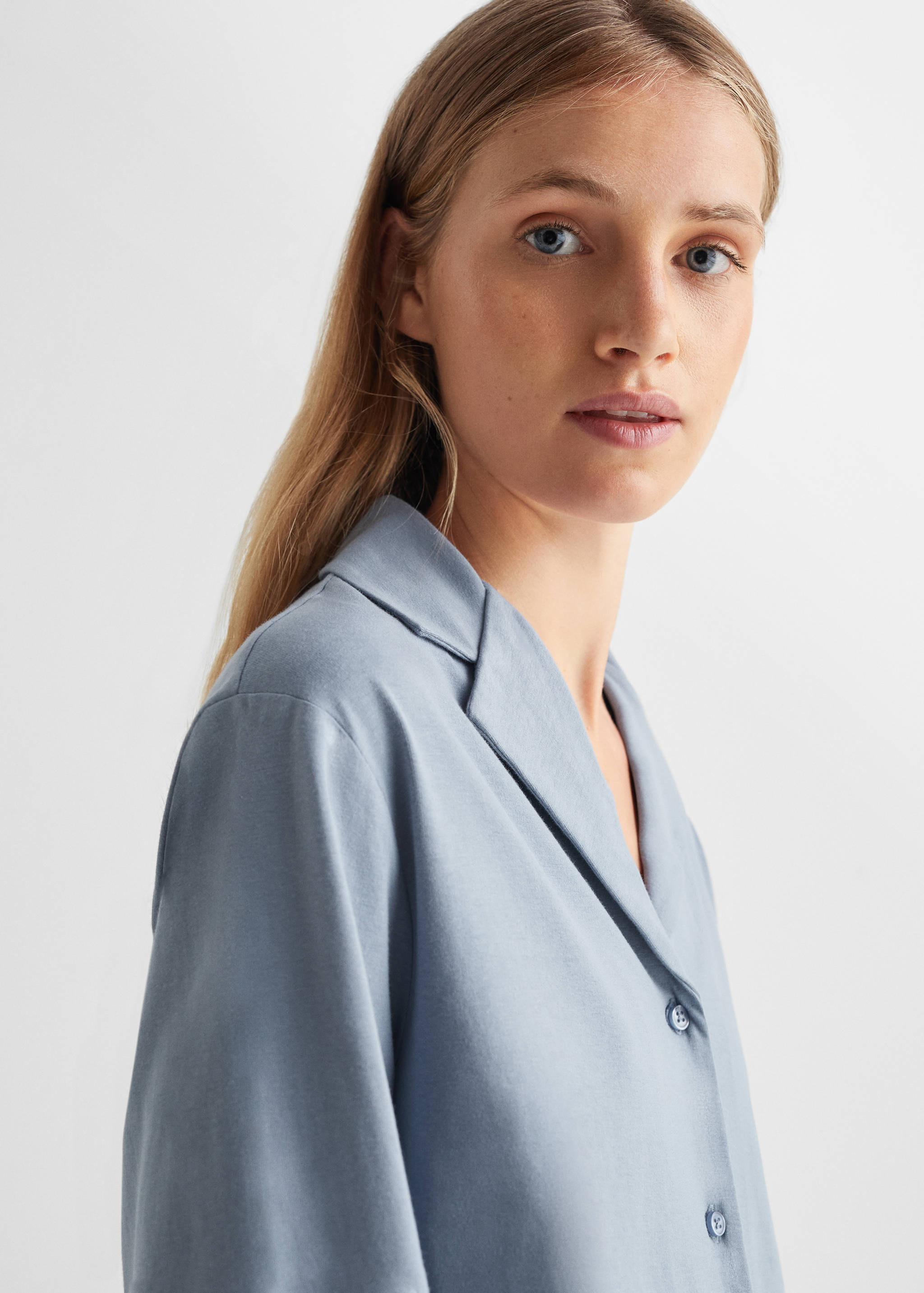 Cotton long pyjamas - Details of the article 1