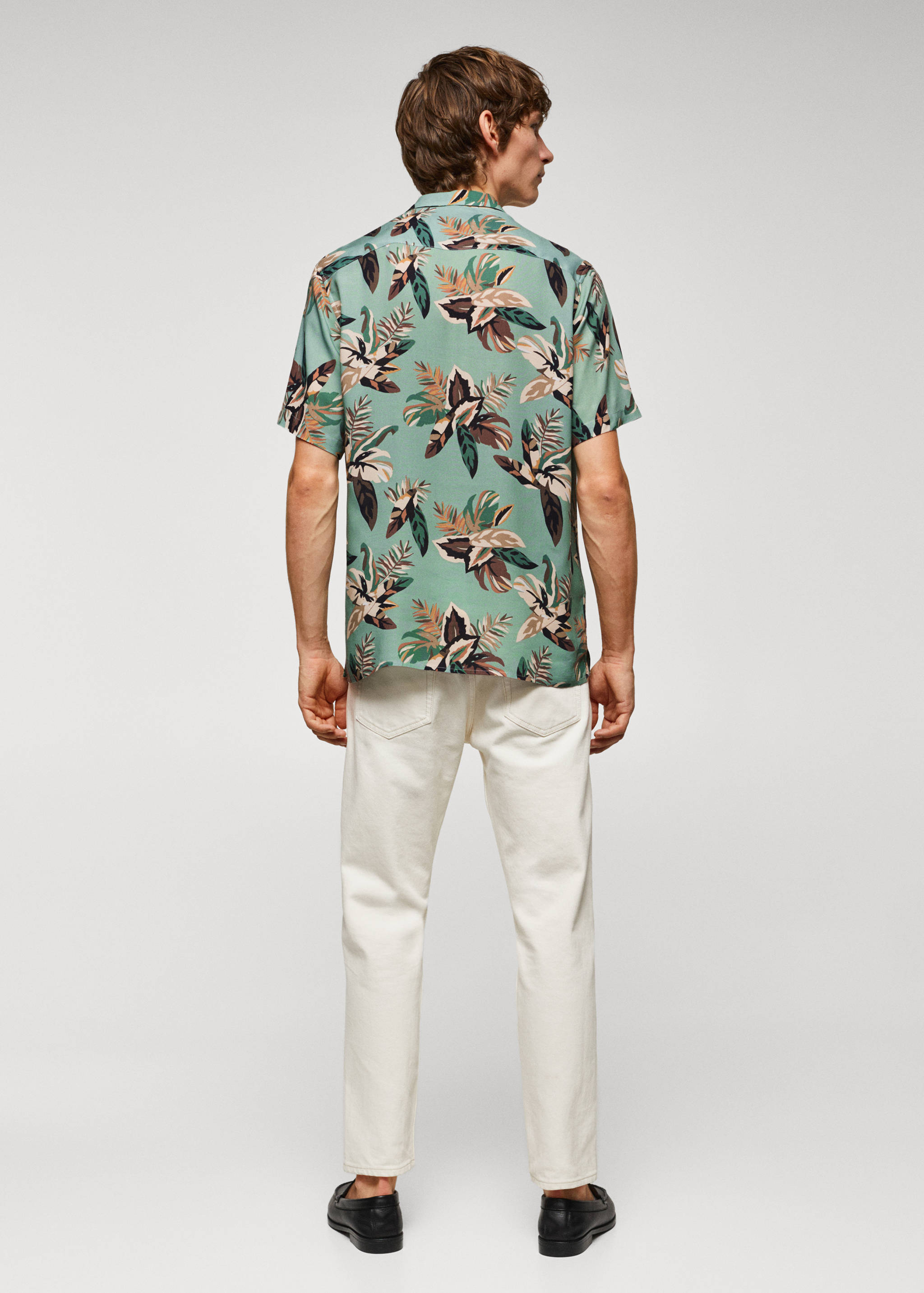 Regular-fit floral print shirt - Reverse of the article
