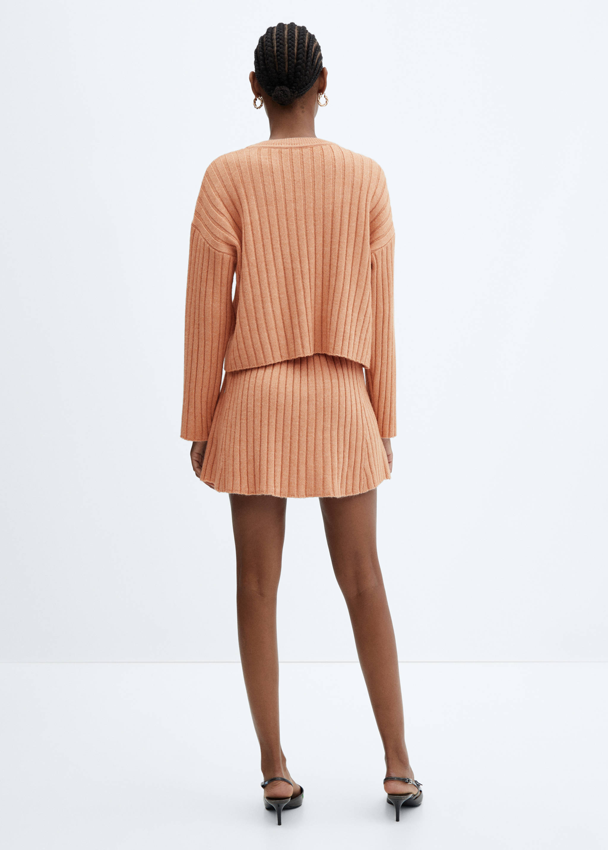 Falda canalé evasé - Reverso del artículo