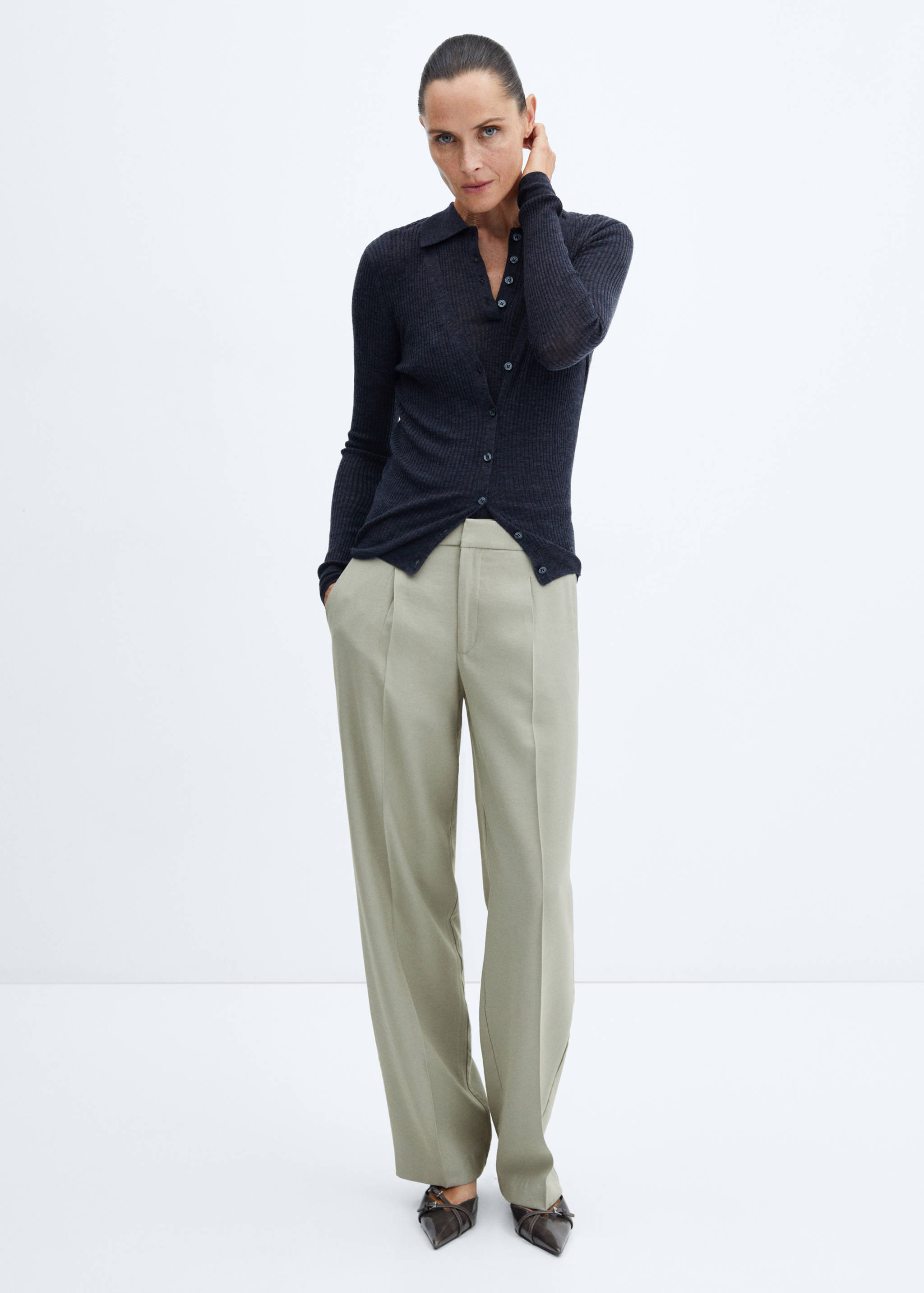 Gerade Bundfaltenhose - Allgemeine Ansicht