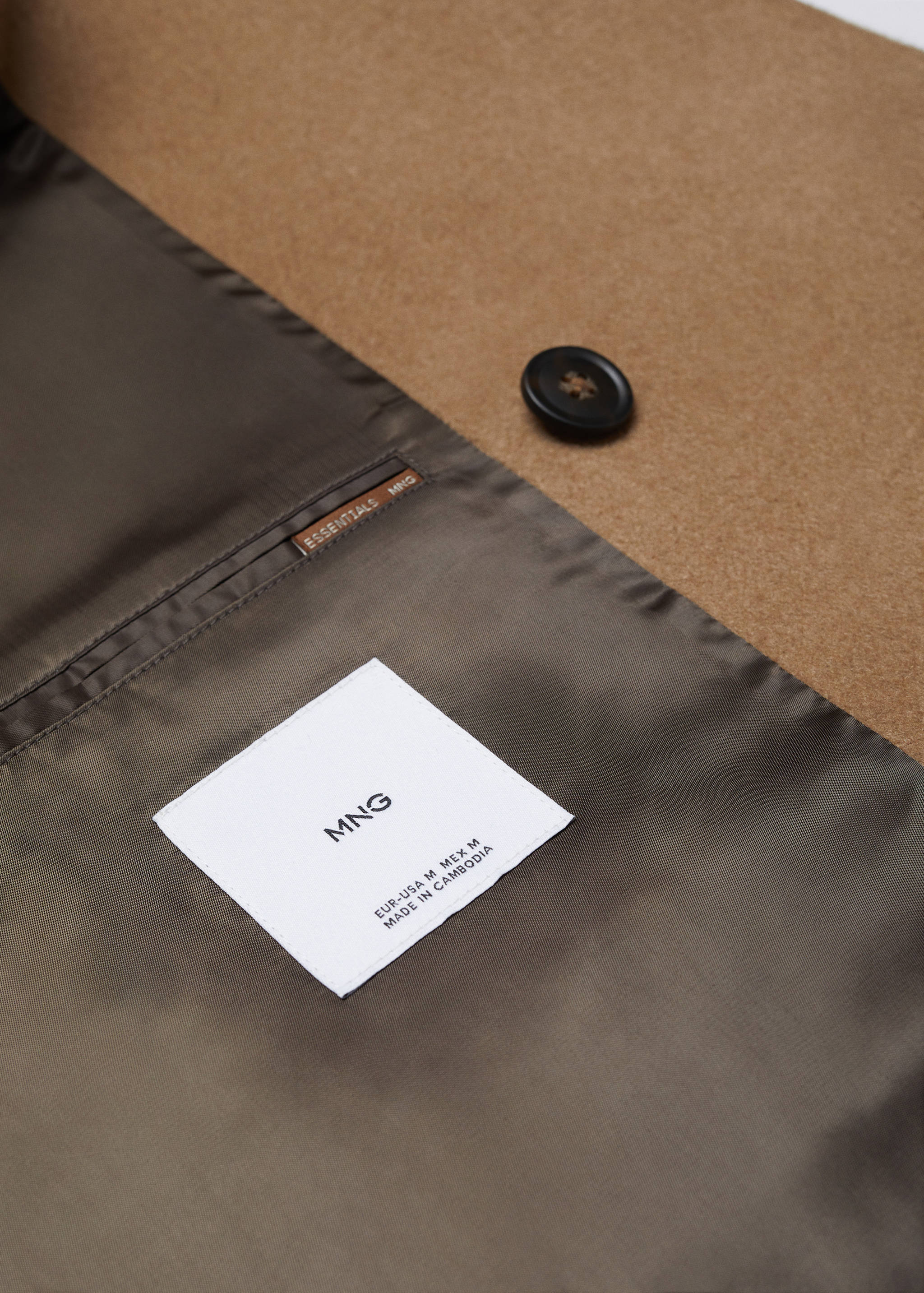 Manteau croisé laine recyclée - Détail de l'article 8