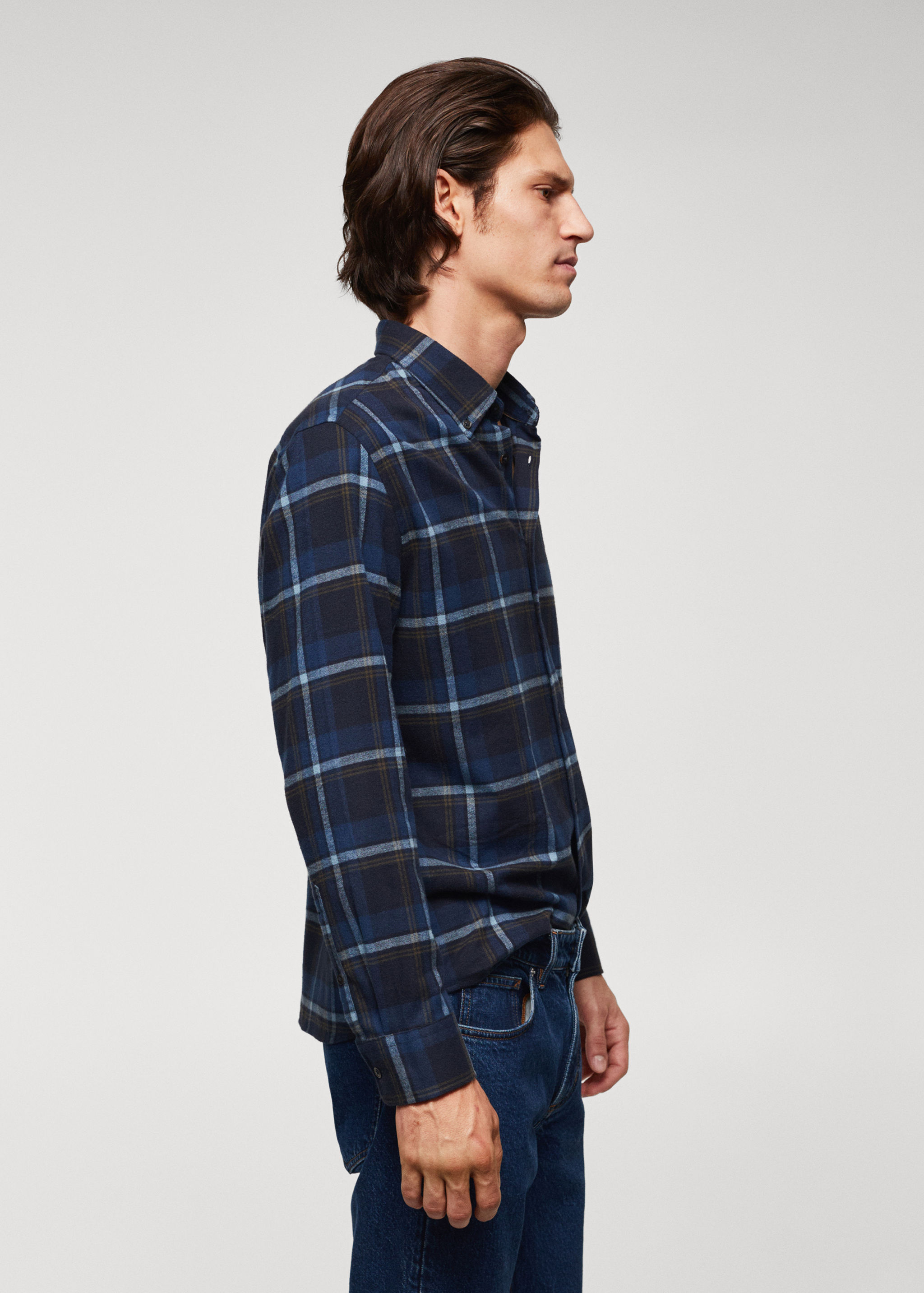 Camisa regular fit franel·la quadres - Detall de l'article 2
