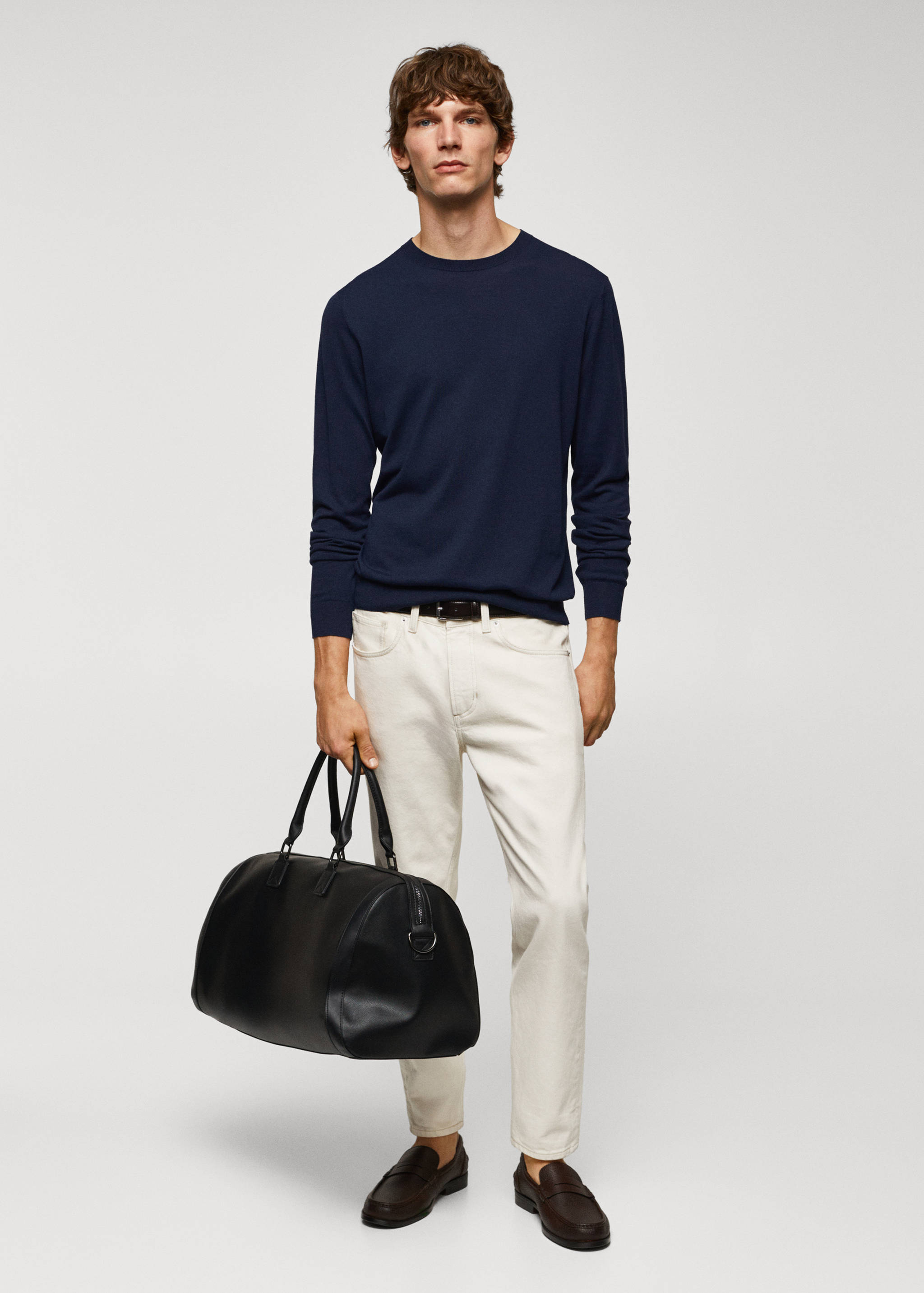 Fine modal-silk sweater - General plane