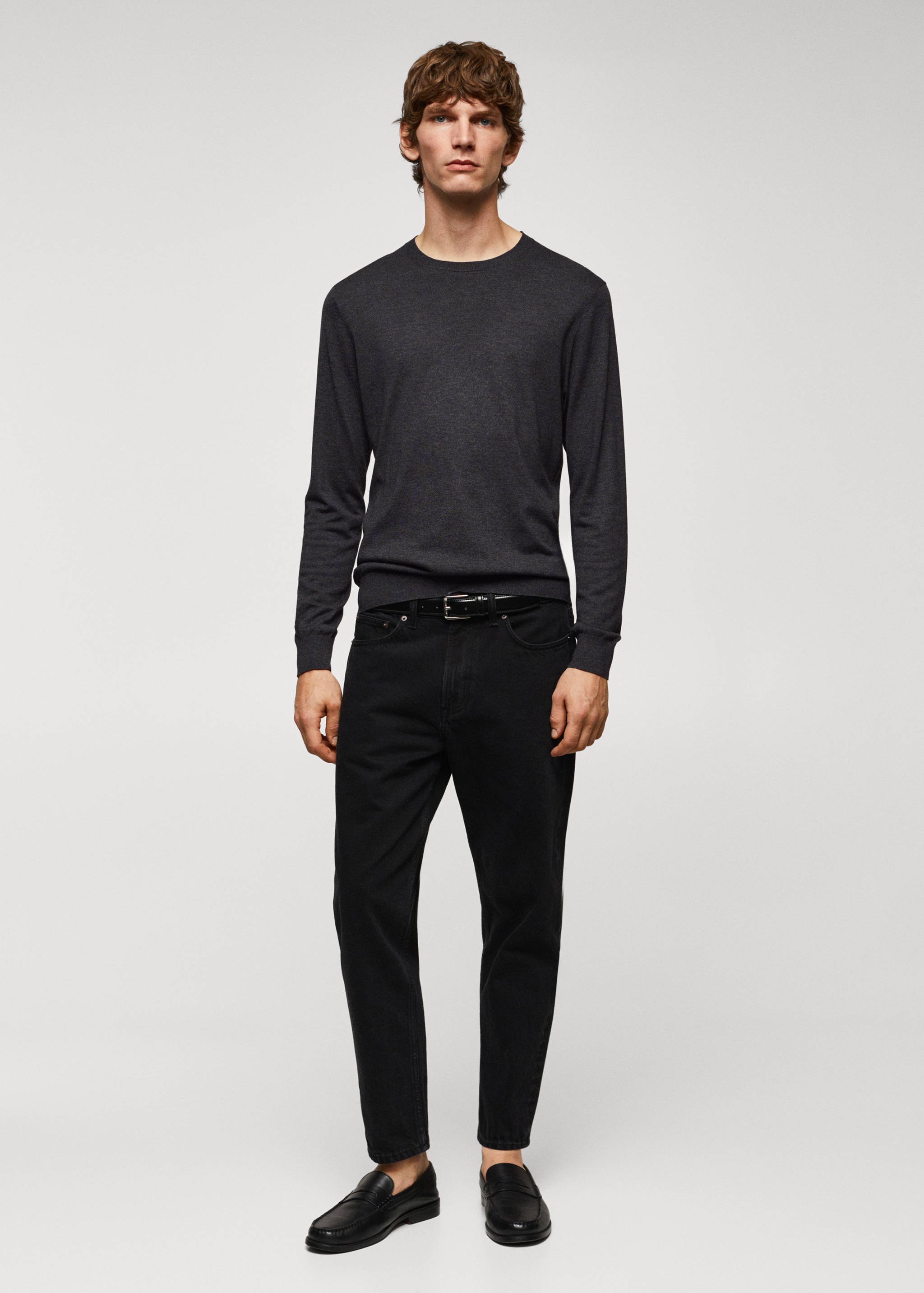 Fine modal-silk sweater - General plane
