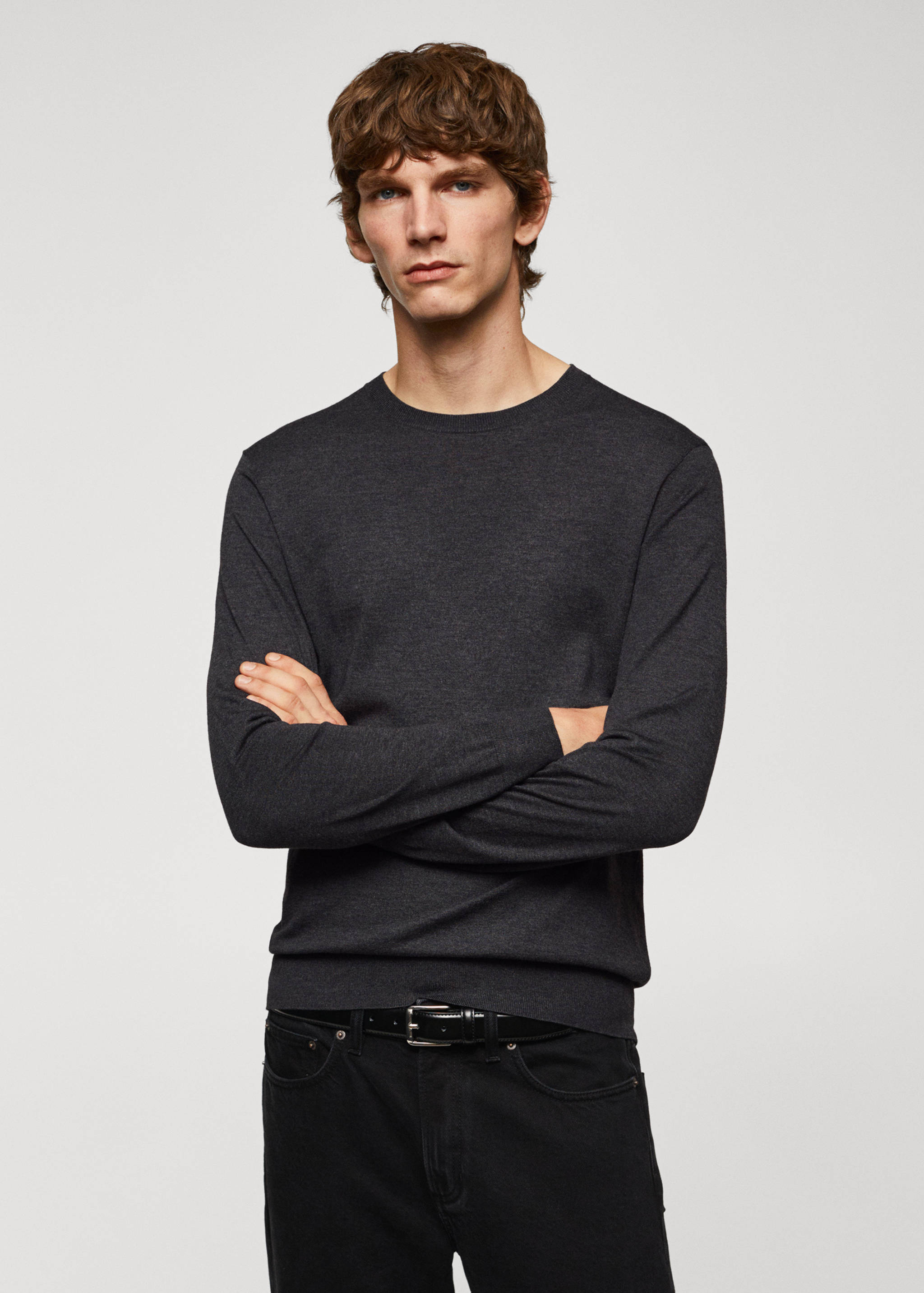 Fine modal-silk sweater - Medium plane