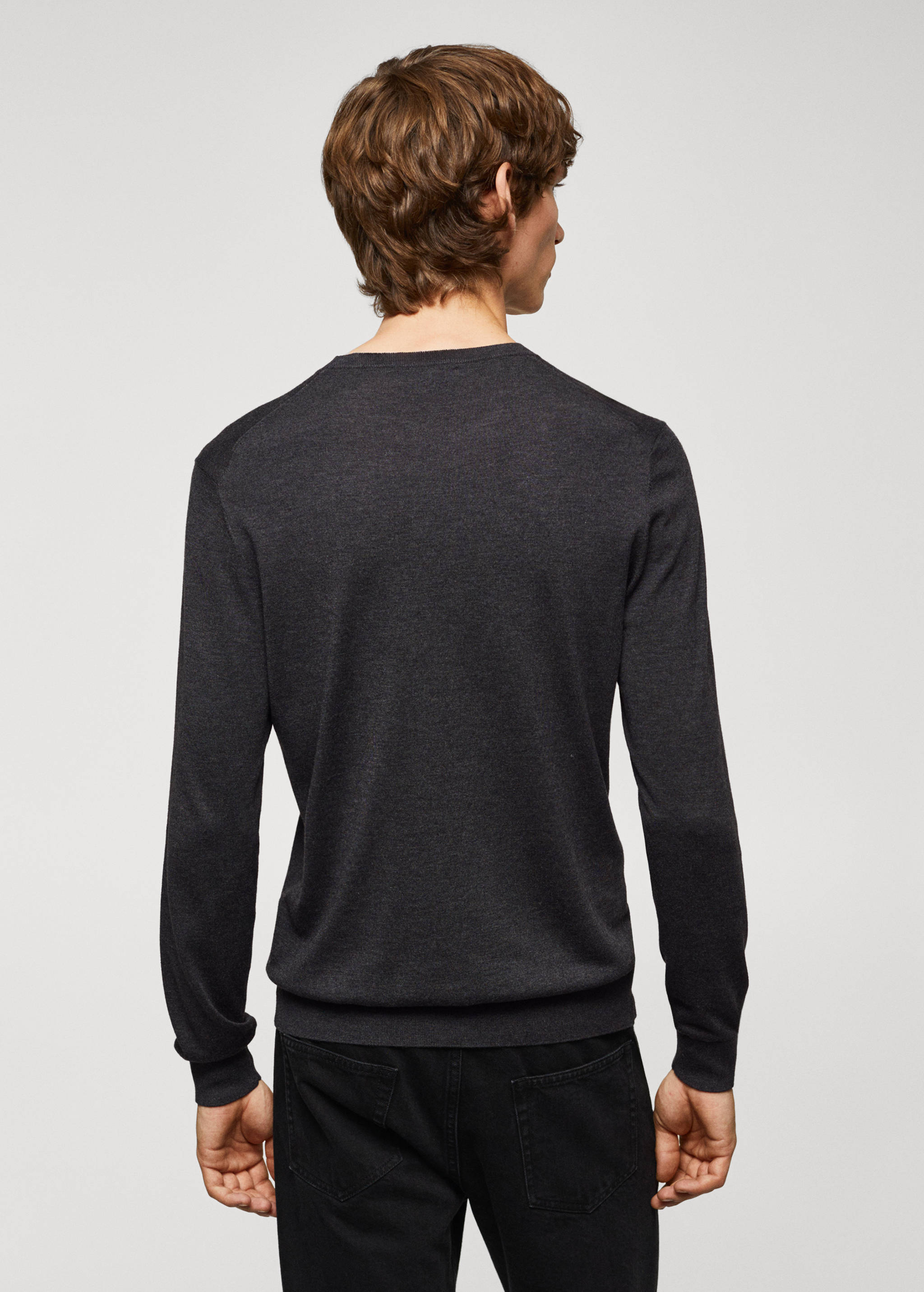 Fine modal-silk sweater - Reverse of the article