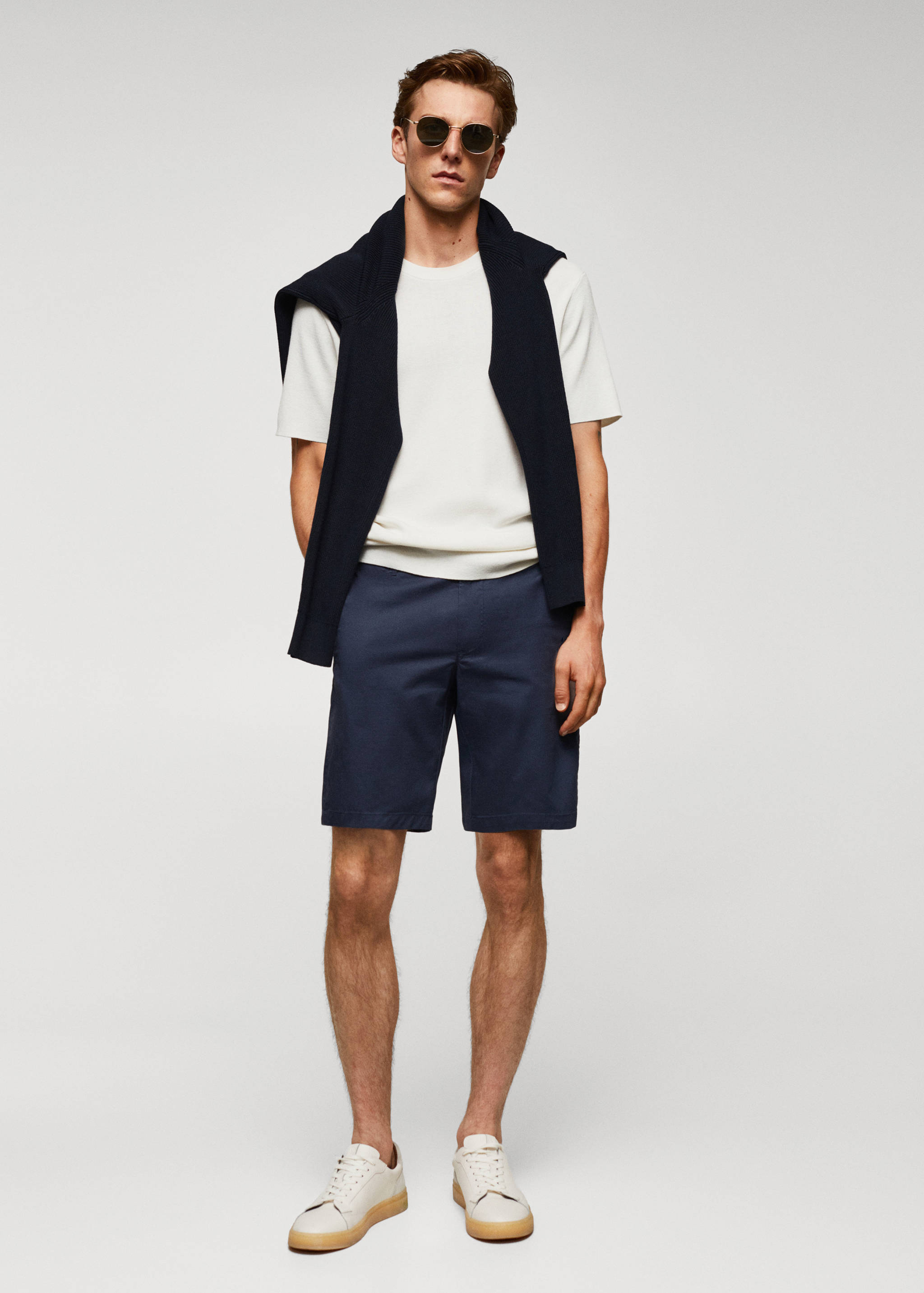 Bermudas slim fit chino algodón - Plano general