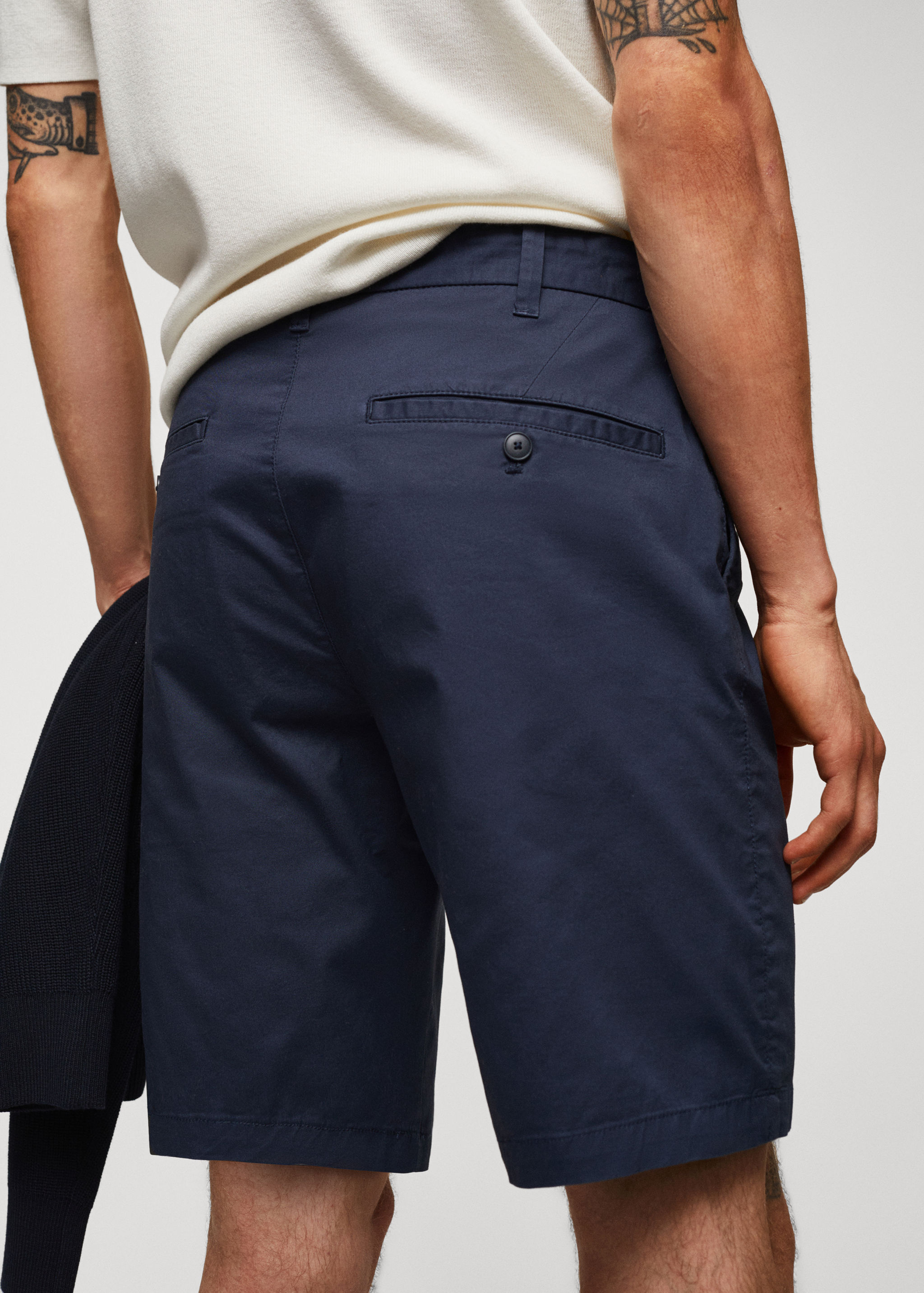 Bermuda slim-fit chino coton - Détail de l'article 4