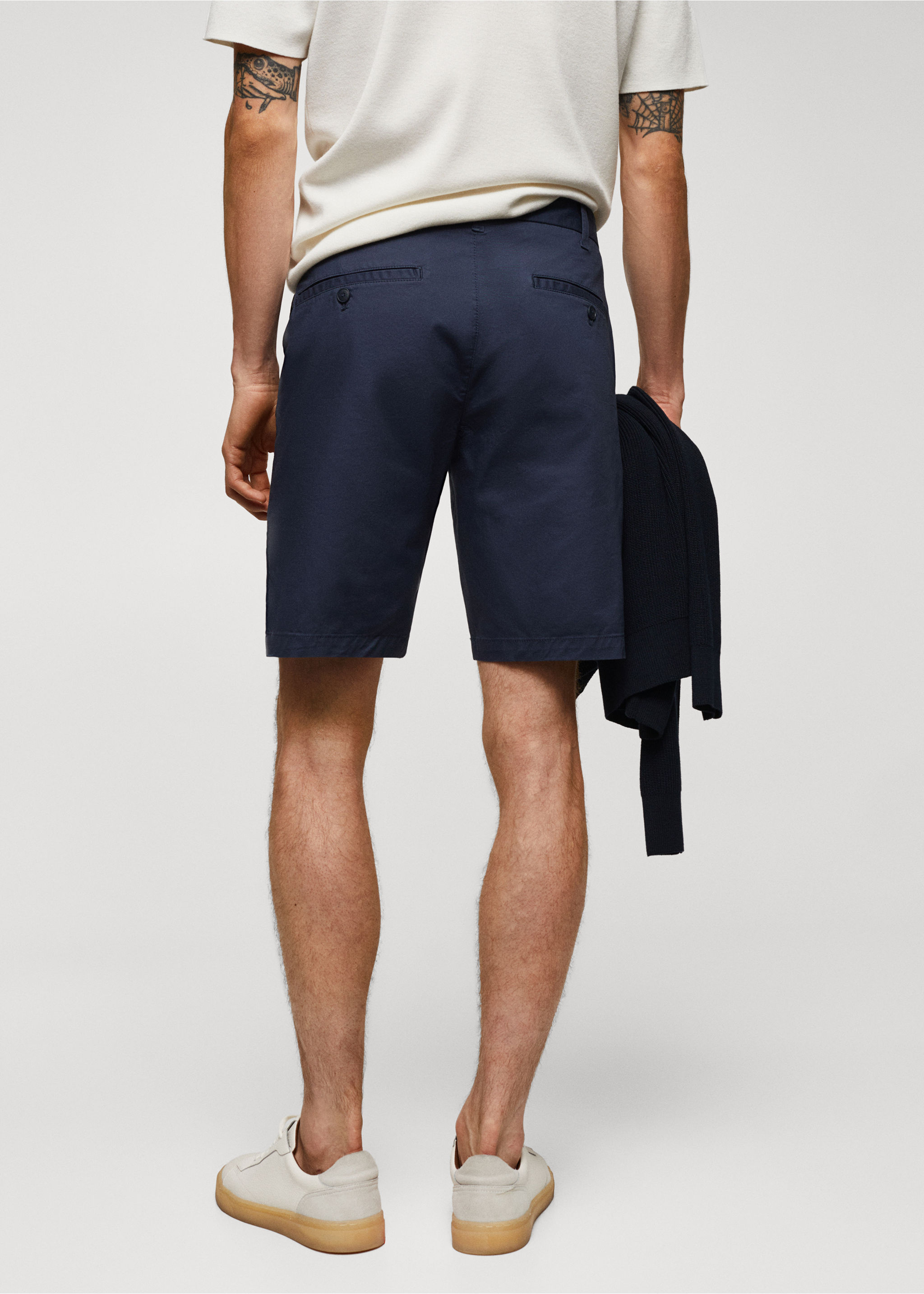 Slim fit chino pamutbermuda - A cikk hátulja