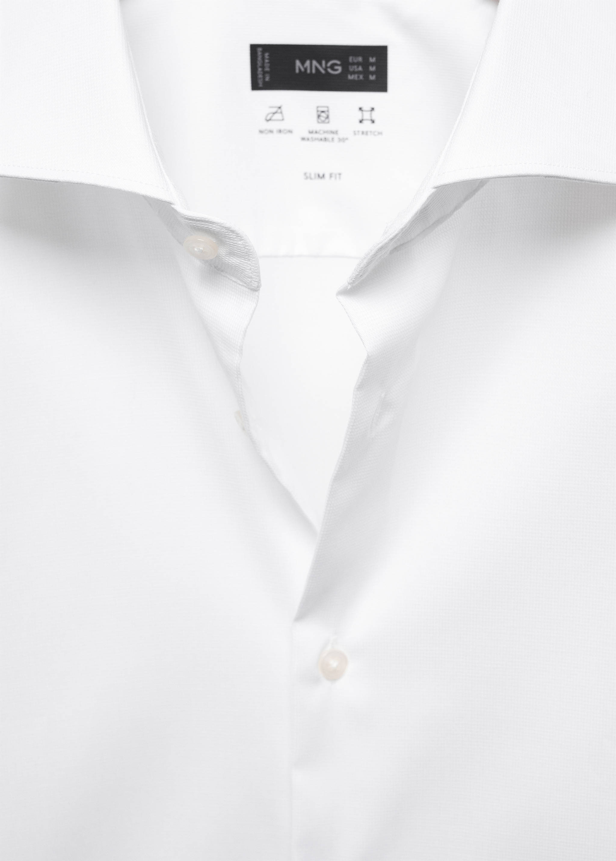 Stretch micro-structure suit shirt - Details of the article 8