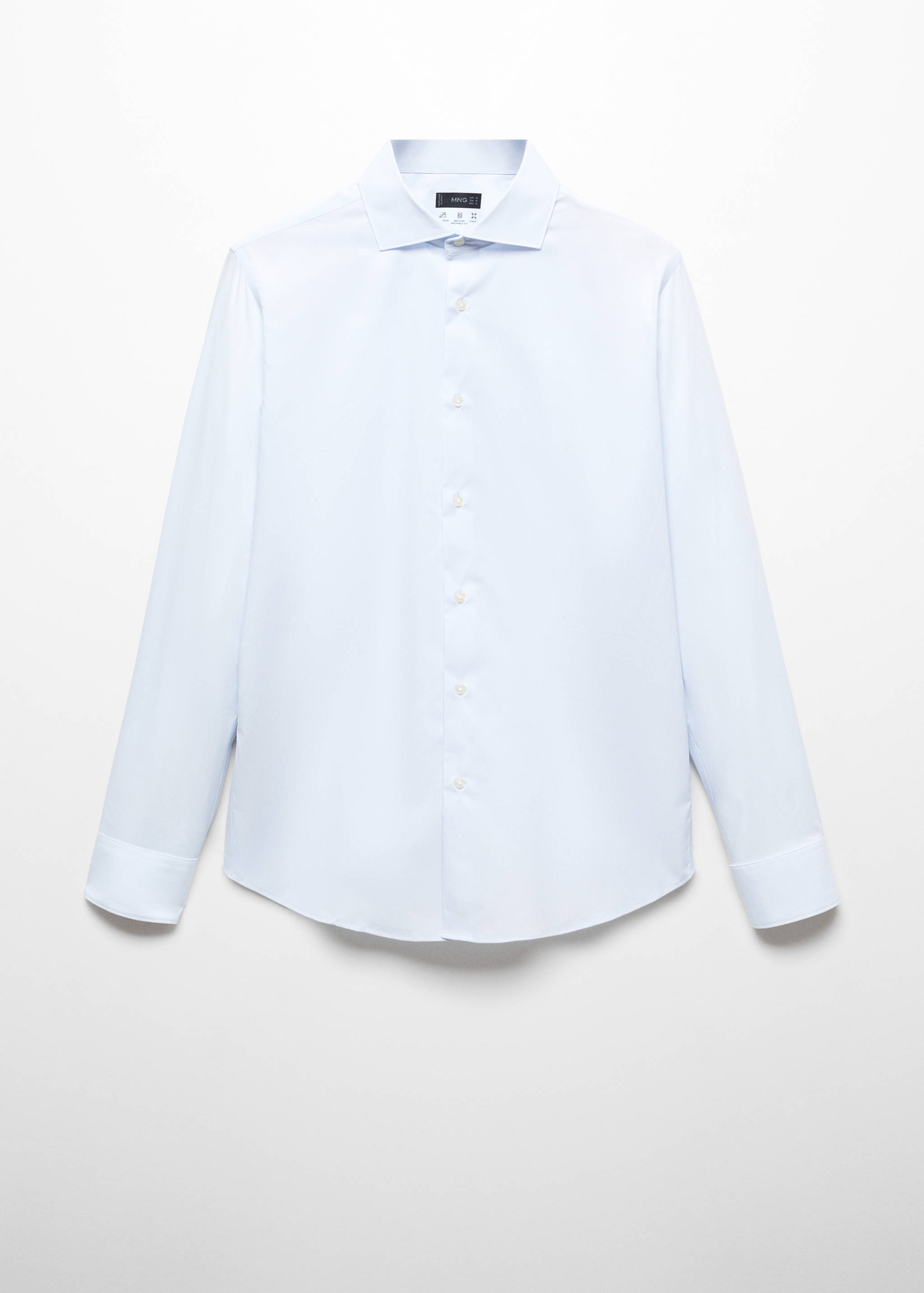 Stretch micro-structure suit shirt - Article without model