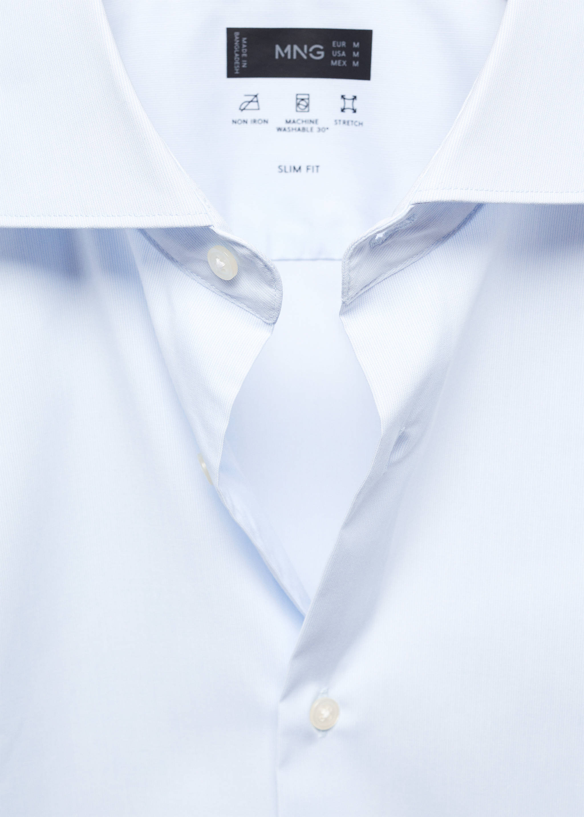 Stretch micro-structure suit shirt - Details of the article 8