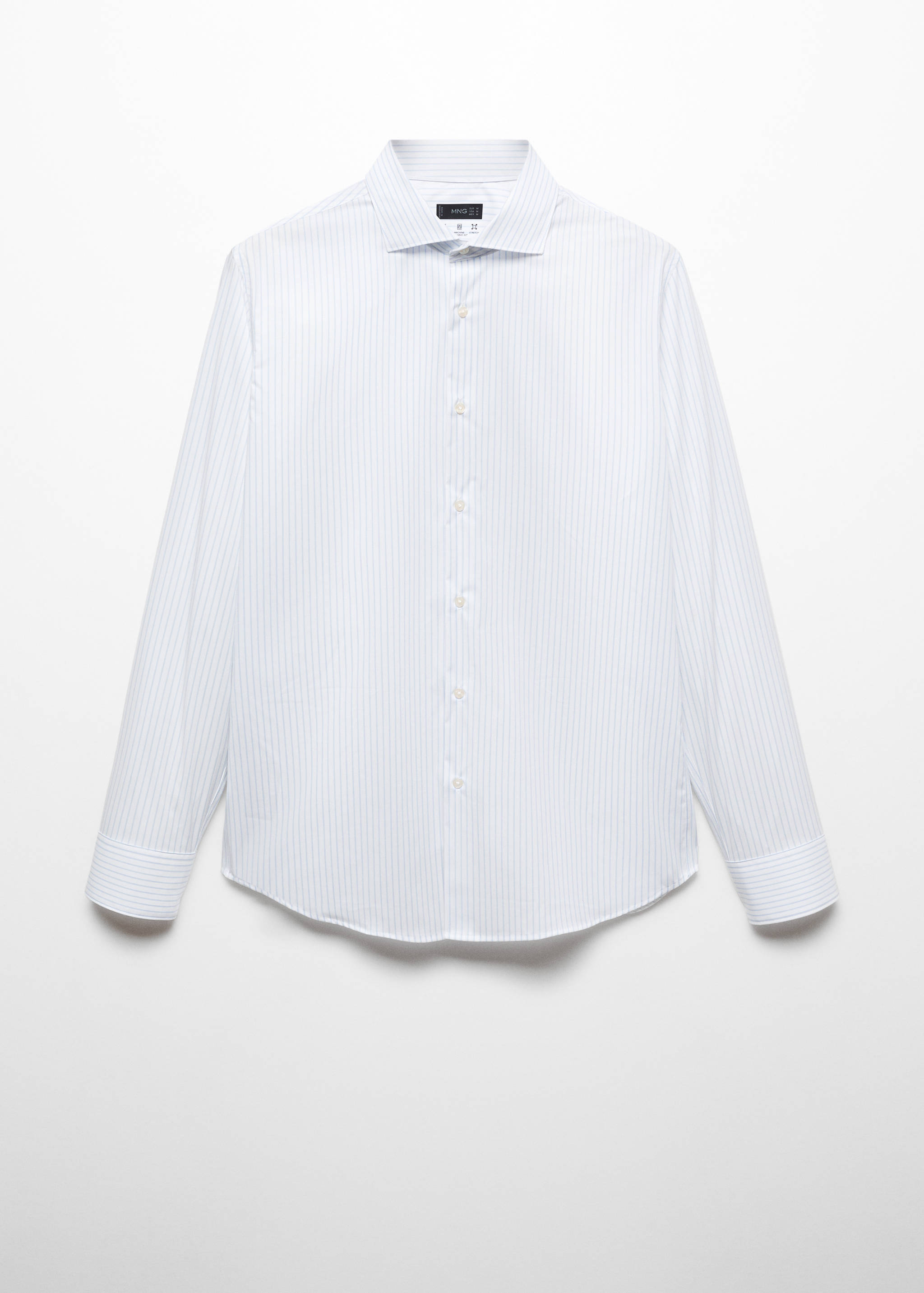 Stretch micro-structure suit shirt - Article without model