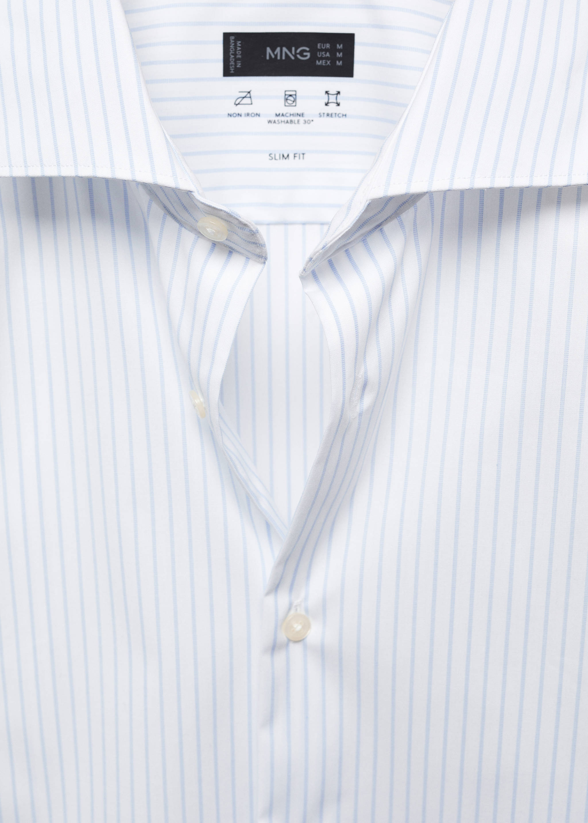 Stretch micro-structure suit shirt - Details of the article 8