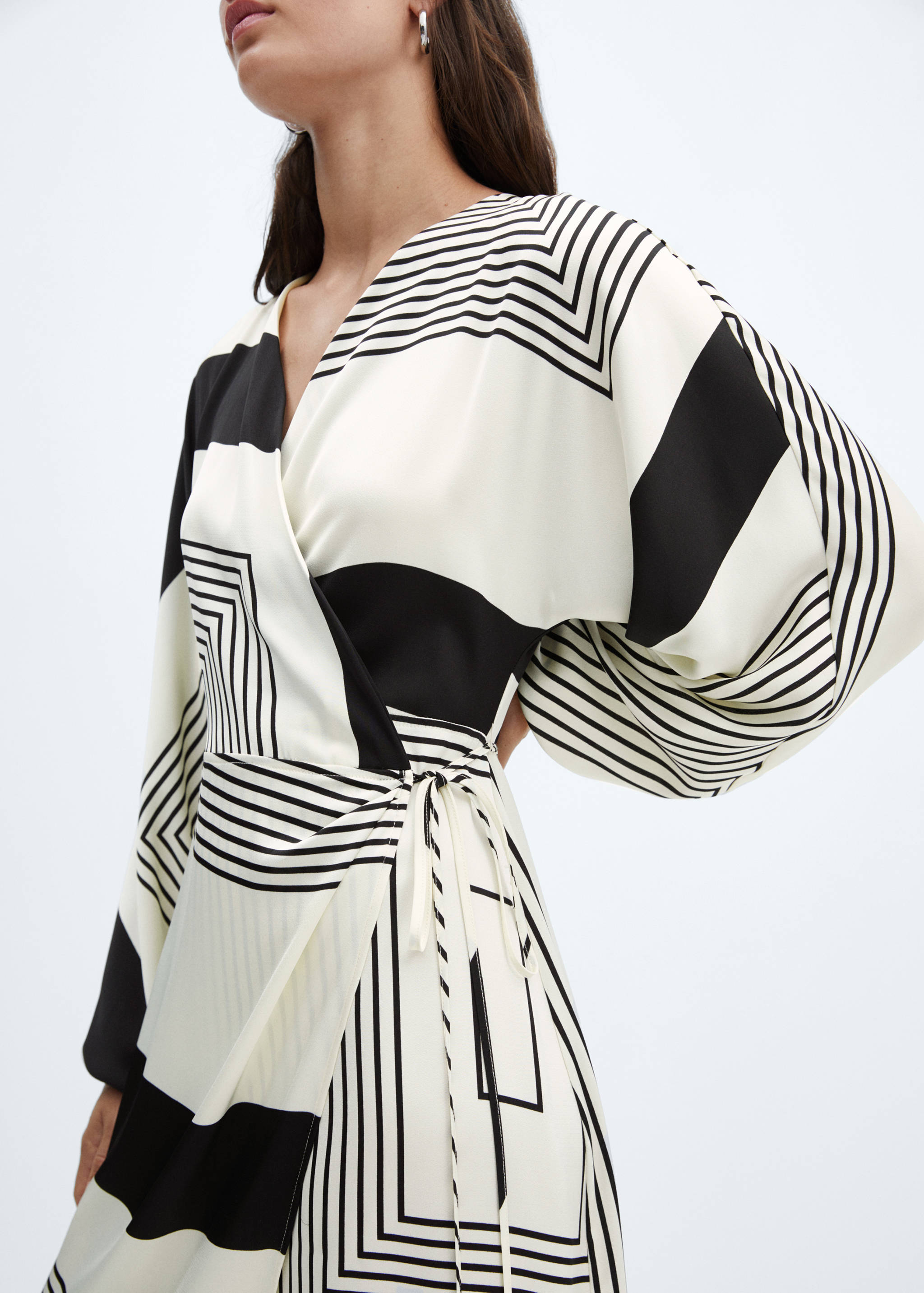 Vestit creuat estampat - Detall de l'article 2