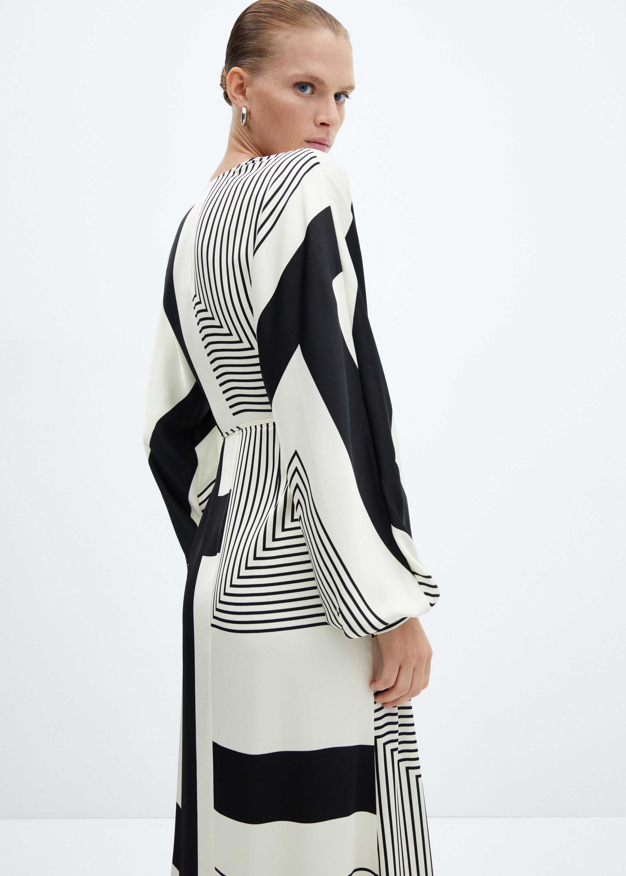 Vestit creuat estampat - Detall de l'article 2