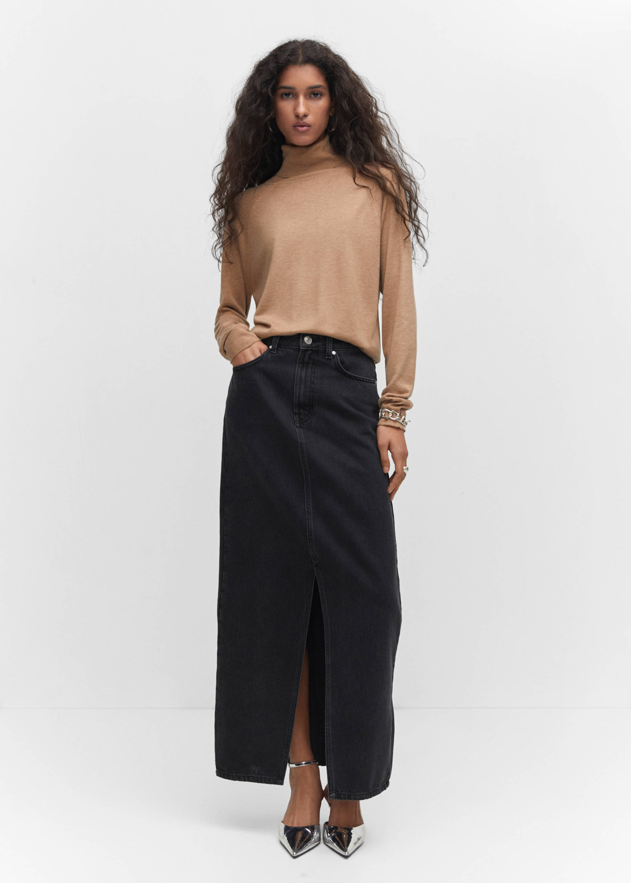 Fine-knit turtleneck sweater - General plane