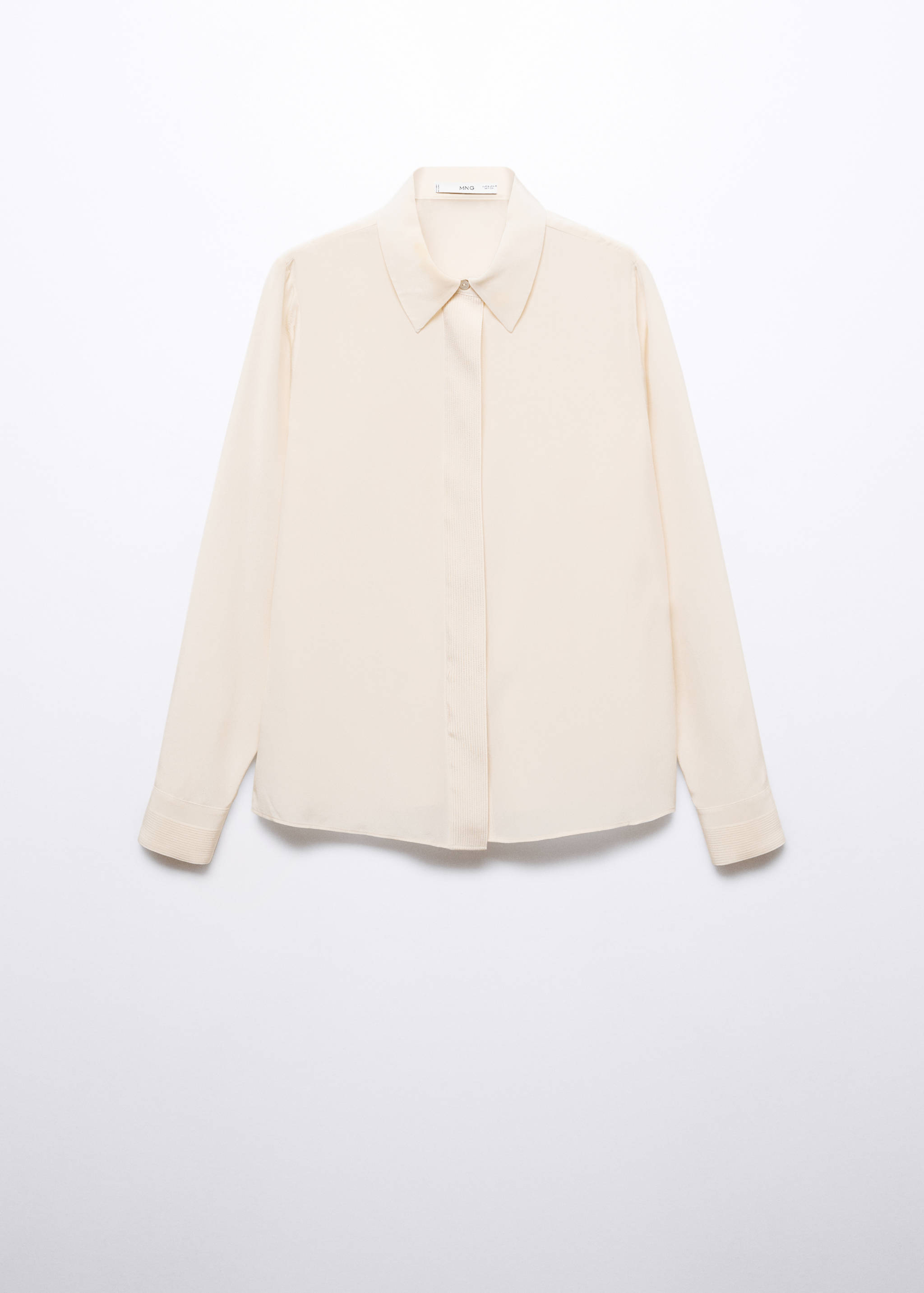 Silk shirt with linear seams - Article without model