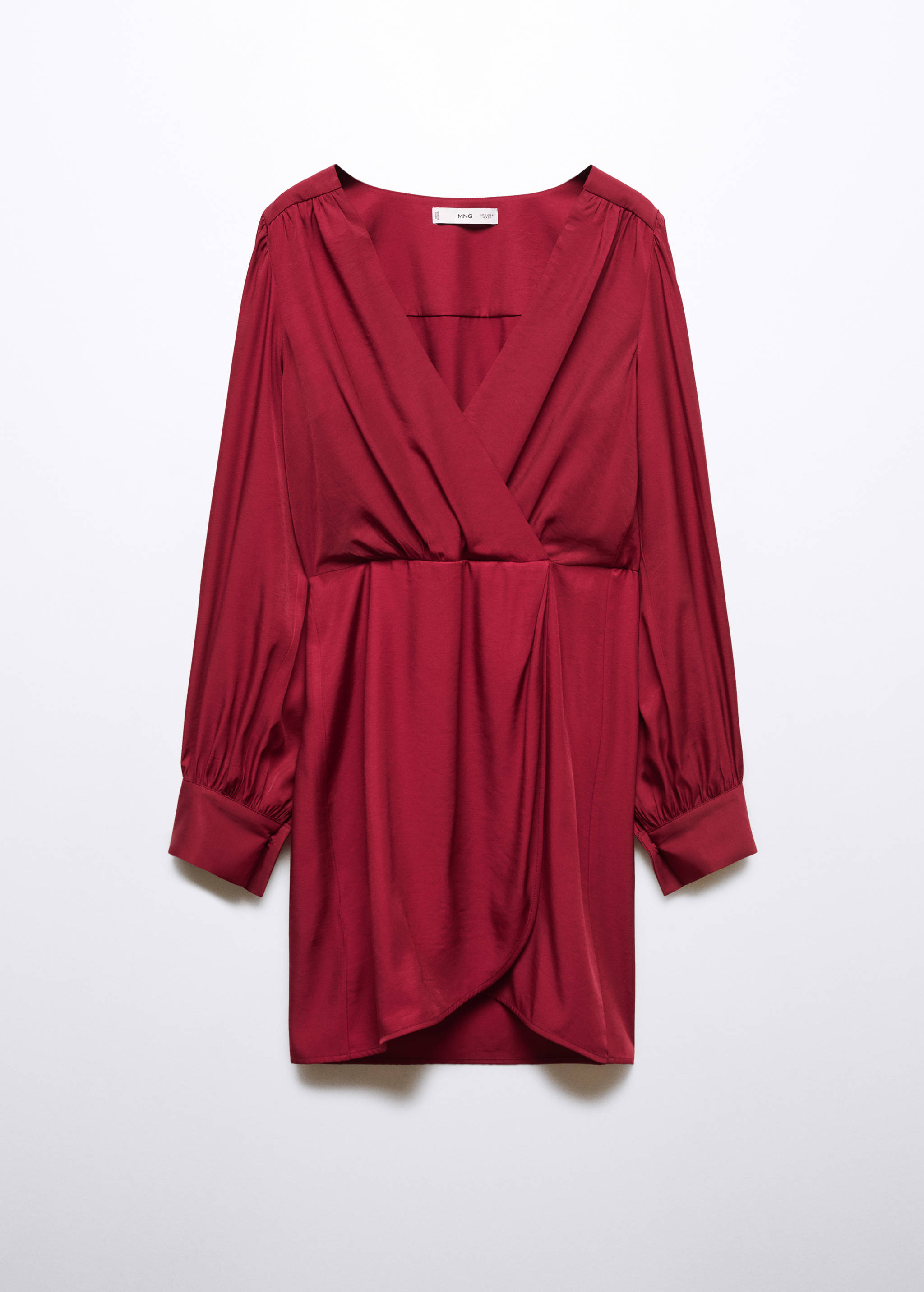Vestido curto com manga abaloada - Artigo sem modelo