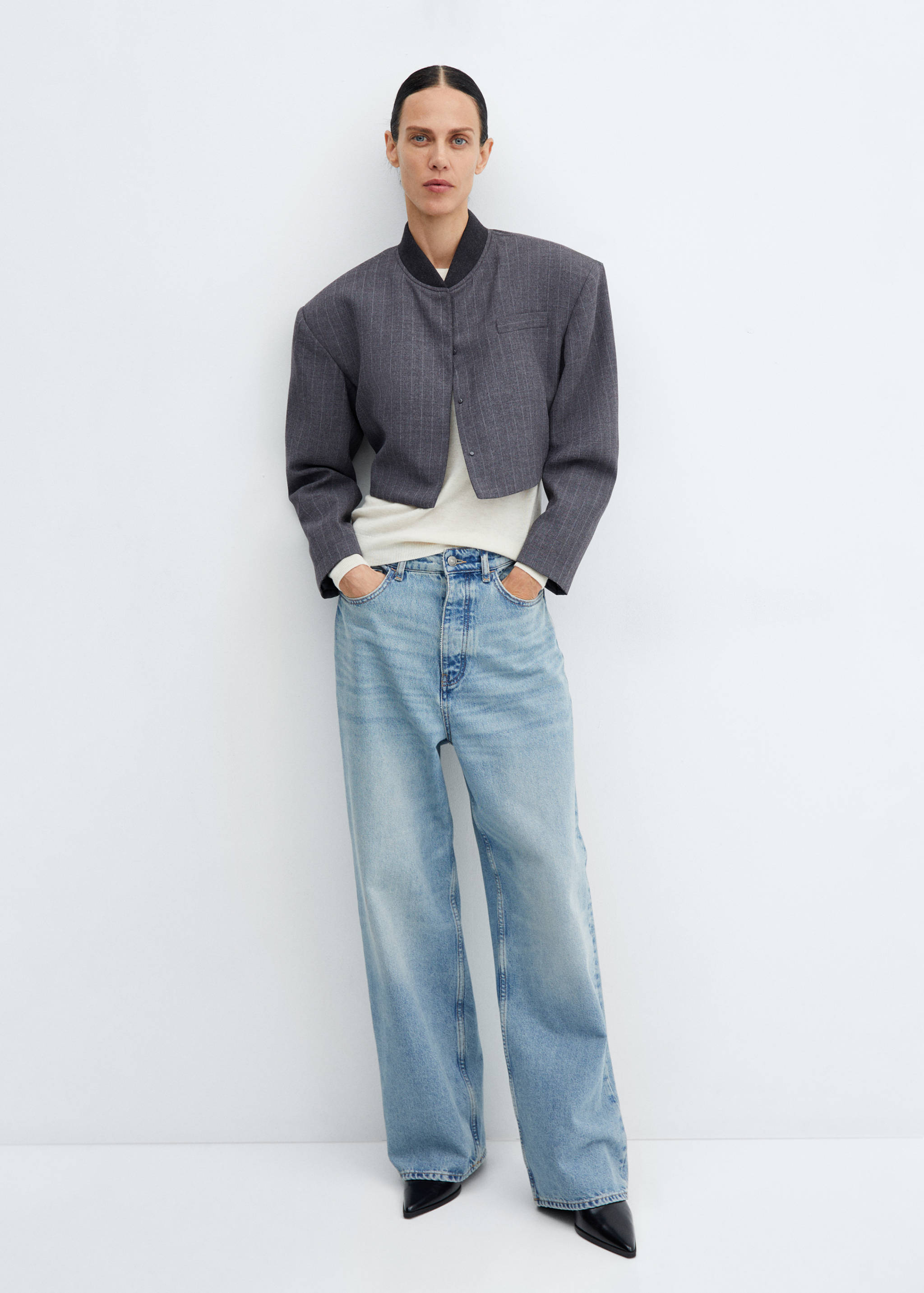 Spitze Stiefelette mit Reißverschluss - Allgemeine Ansicht