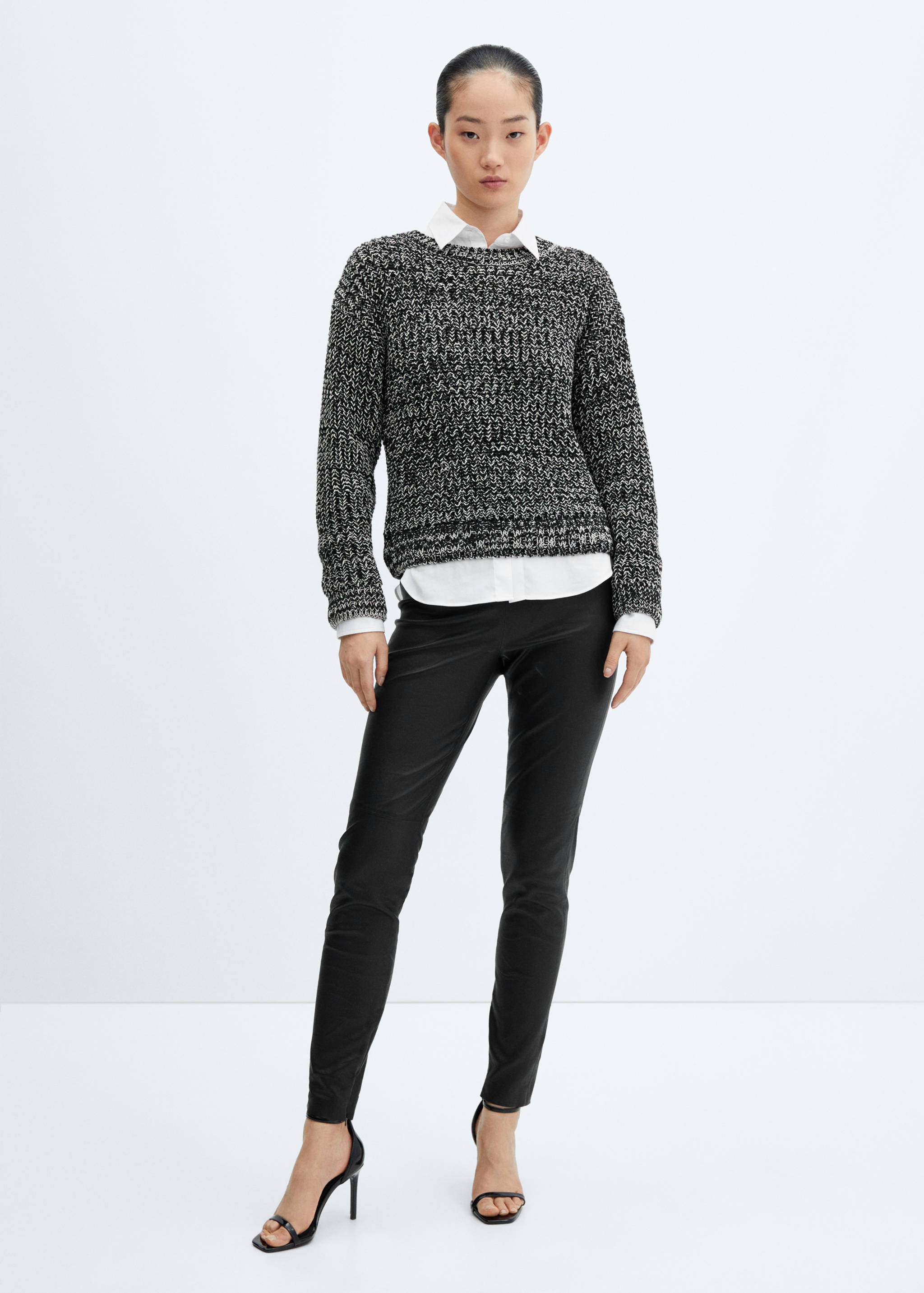 Leggings pell cremalleres - Pla general