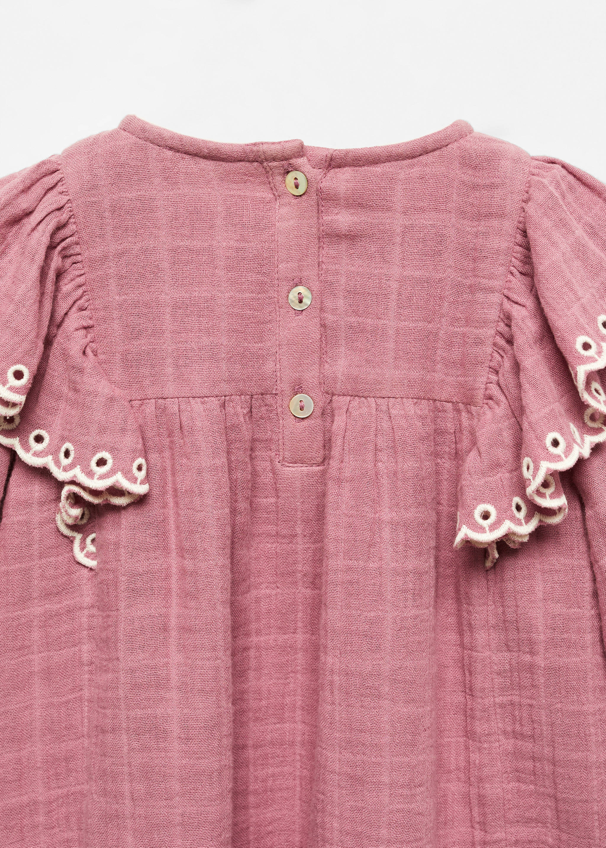 Frills embroidered dress - Details of the article 8