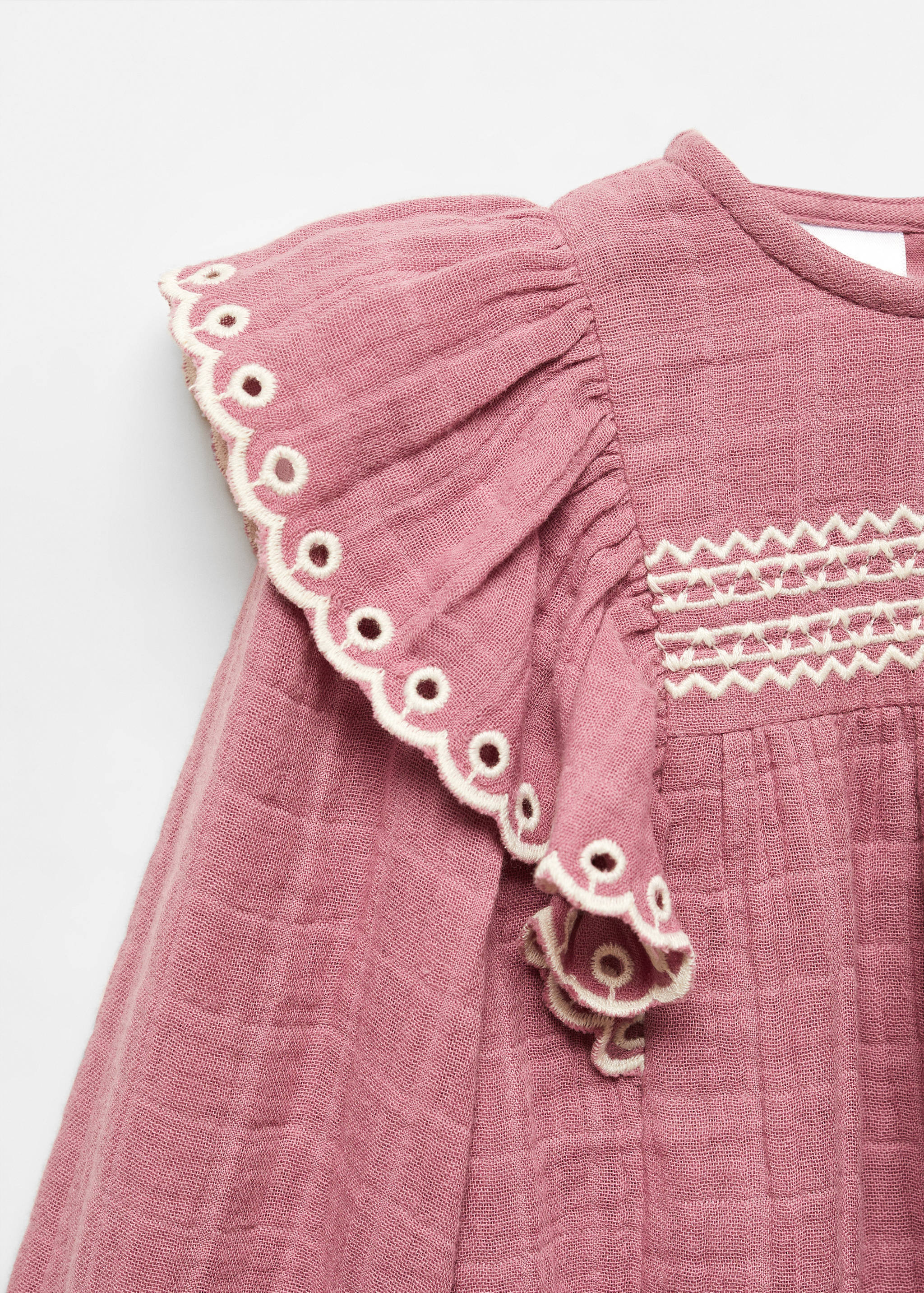 Frills embroidered dress - Details of the article 0