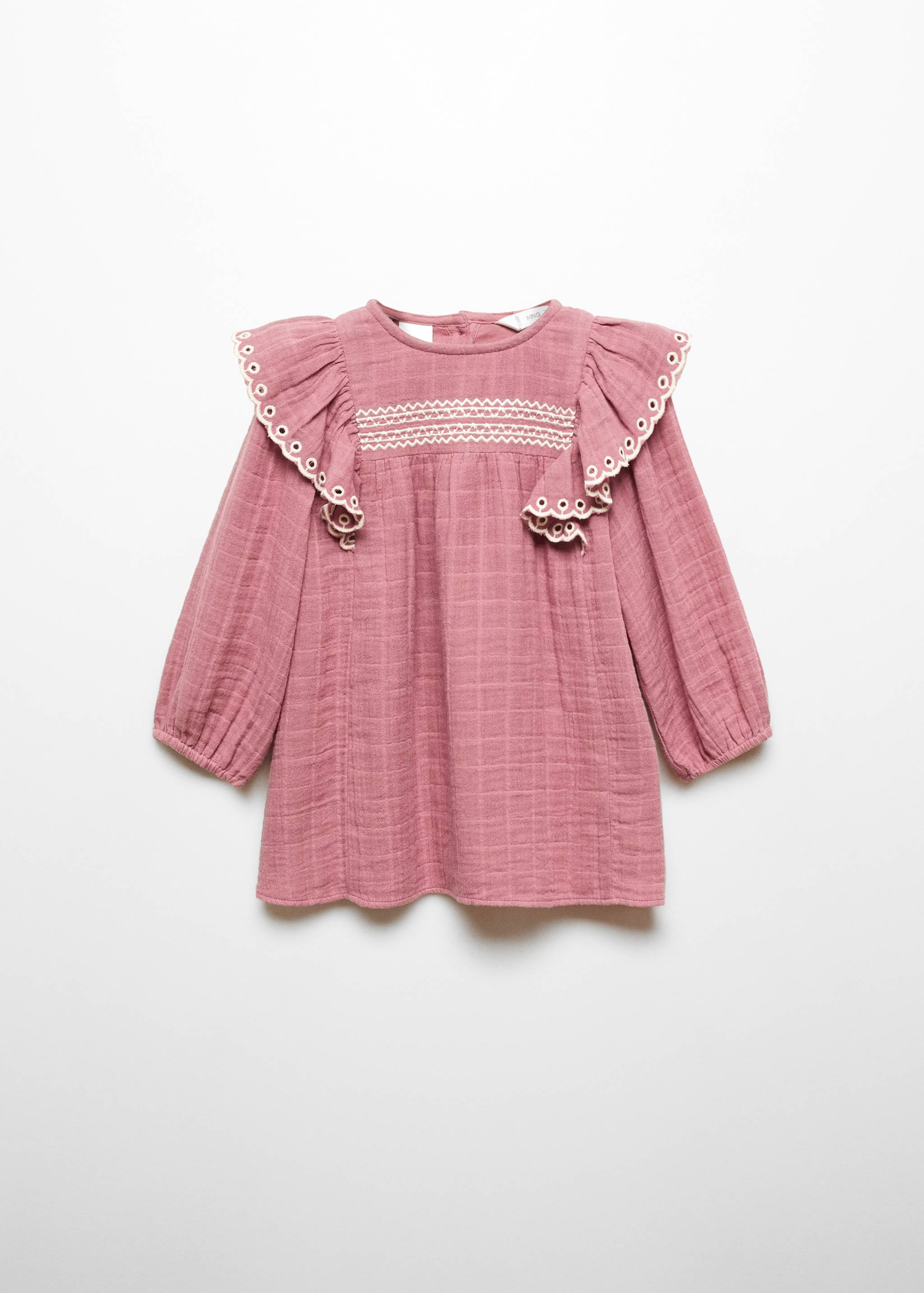 Frills embroidered dress - Article without model