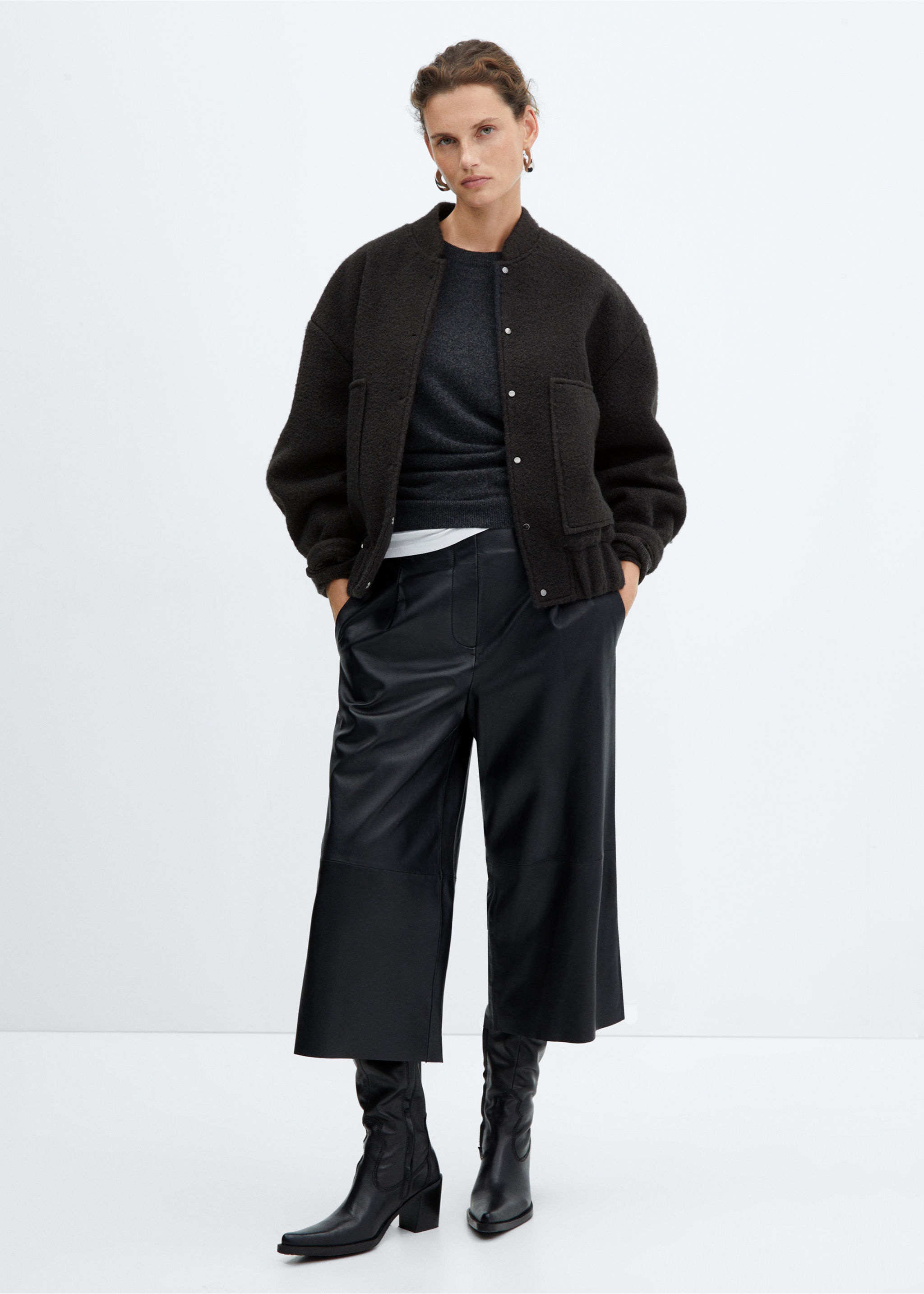 Kurtka bomber oversize - Plan ogólny