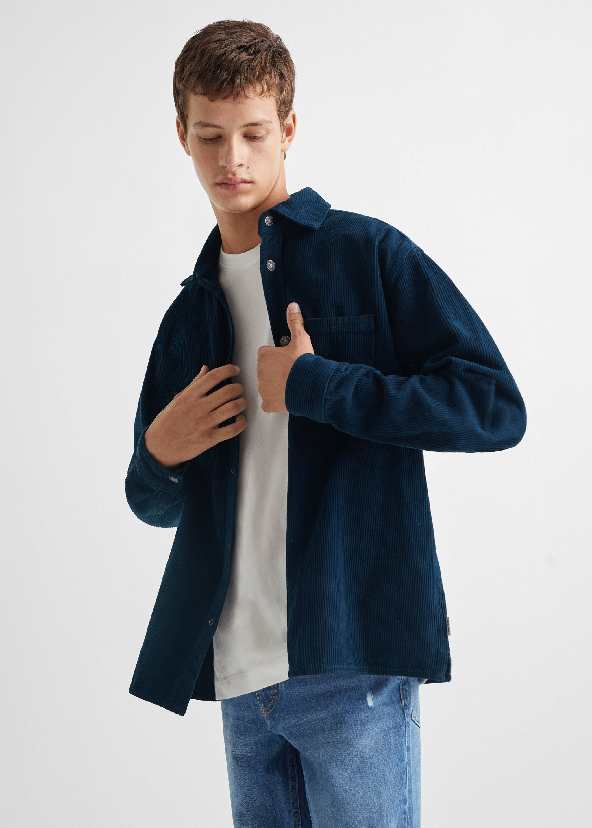 Corduroy overshirt - Medium plane