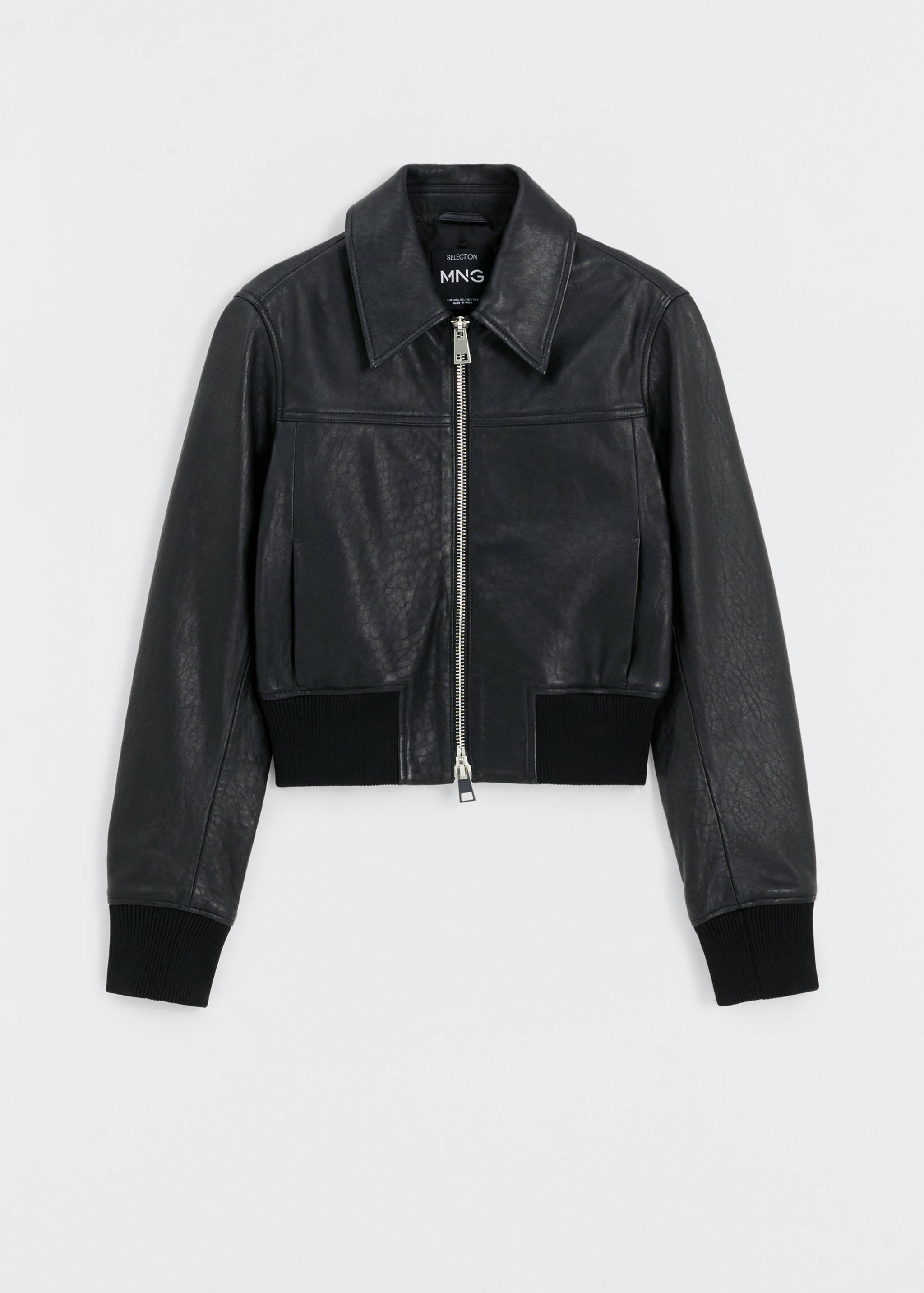 Cazadora piel bajo elástico - Artículo sin modelo