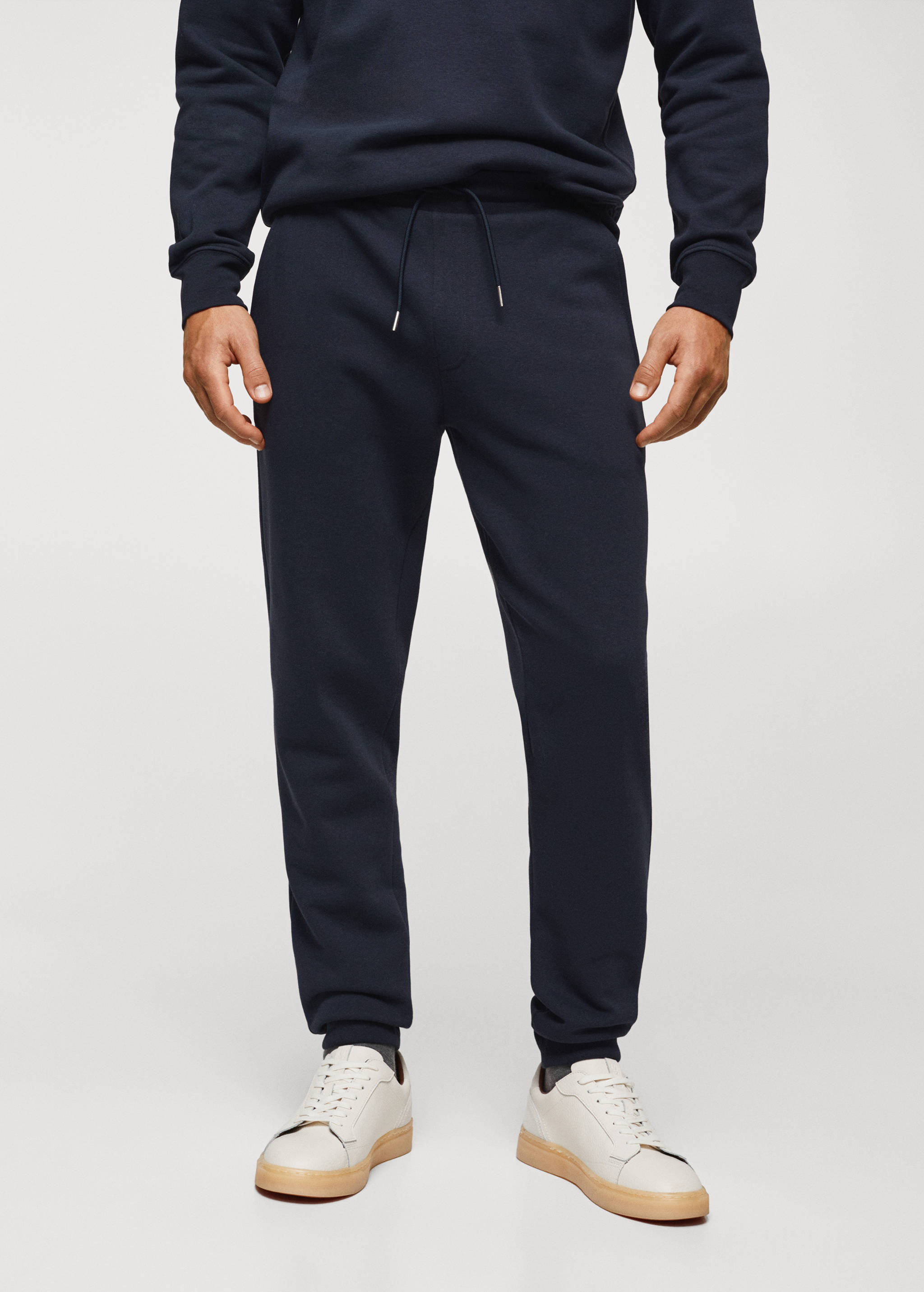 Jogger-Hose aus Baumwolle - Mittlere Ansicht