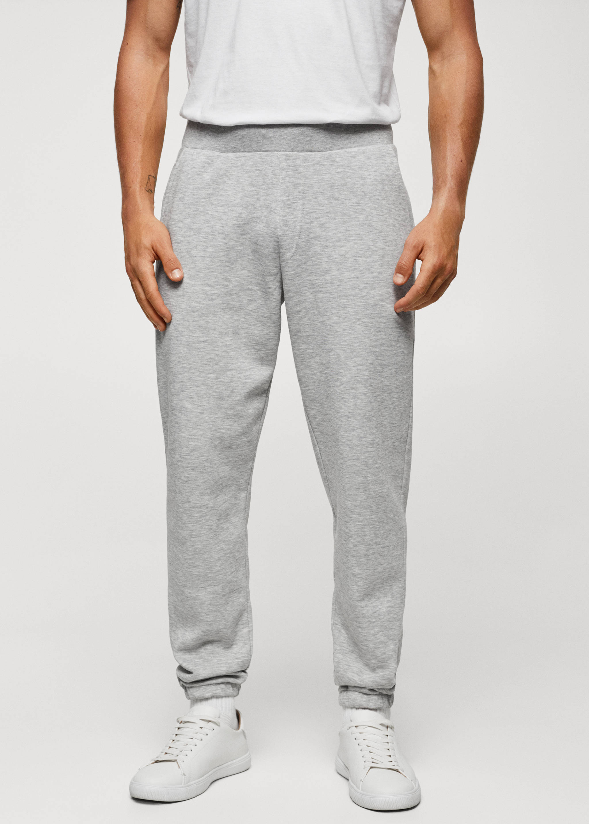 Jogger-Hose aus Baumwolle - Mittlere Ansicht