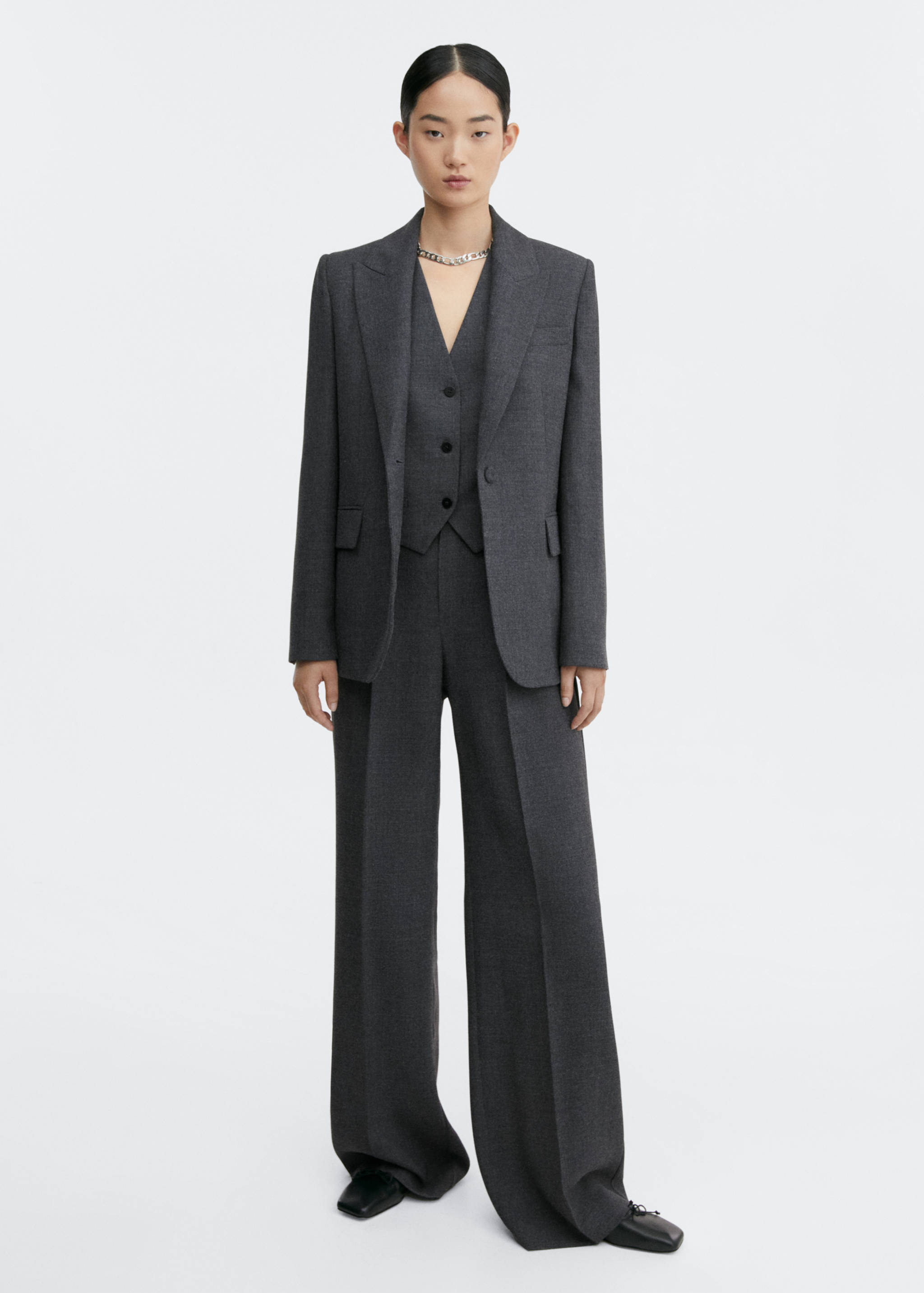 Structured suit blazer - General plane